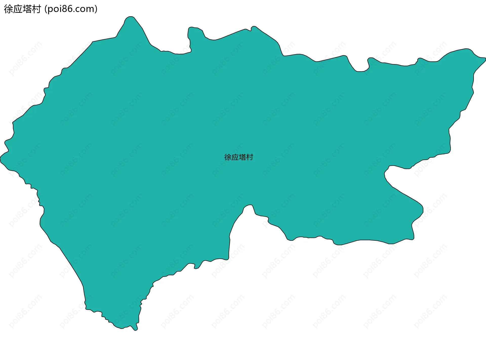 徐应塔村边界地图