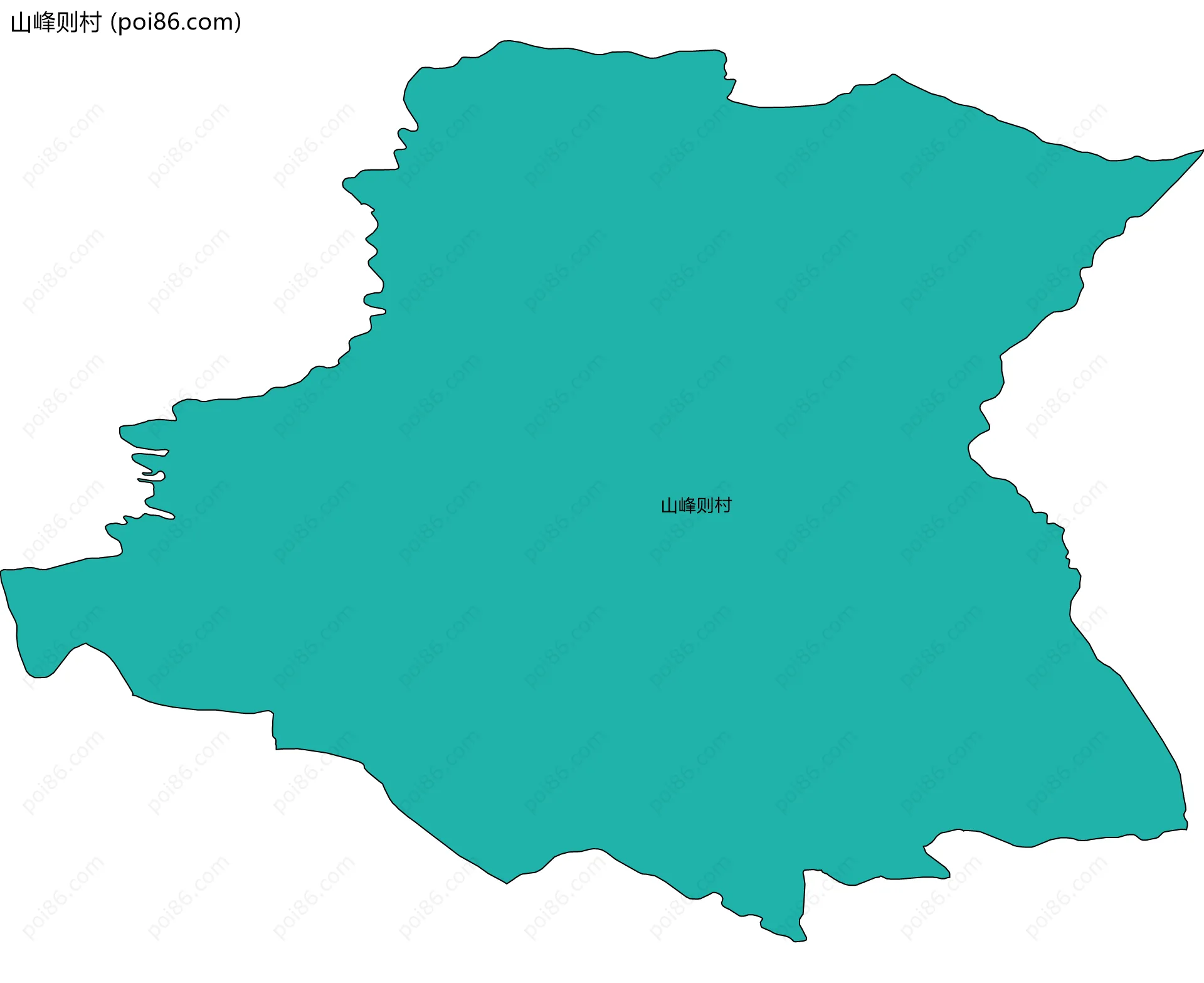 山峰则村边界地图