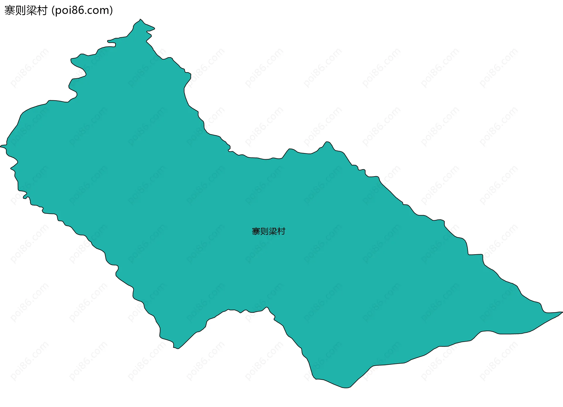 寨则梁村边界地图