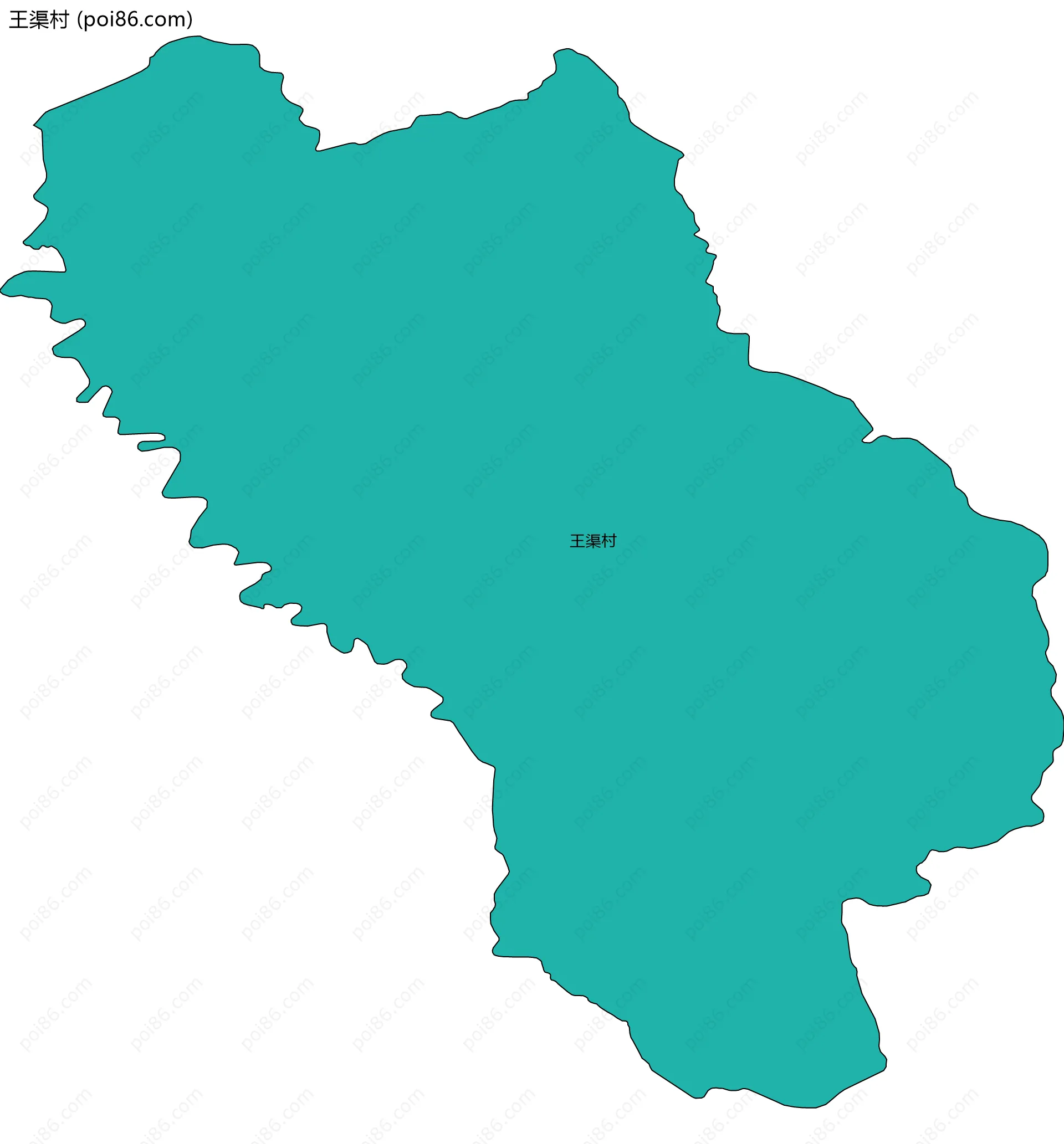 王渠村边界地图