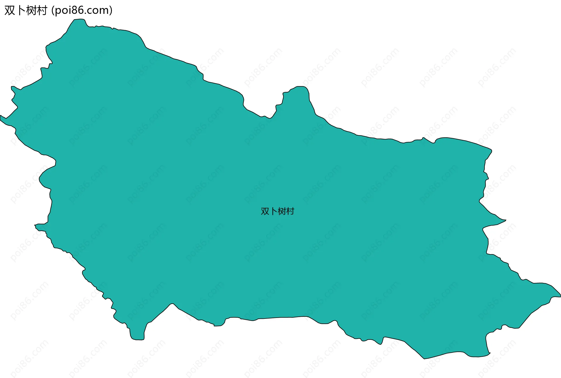 双卜树村边界地图