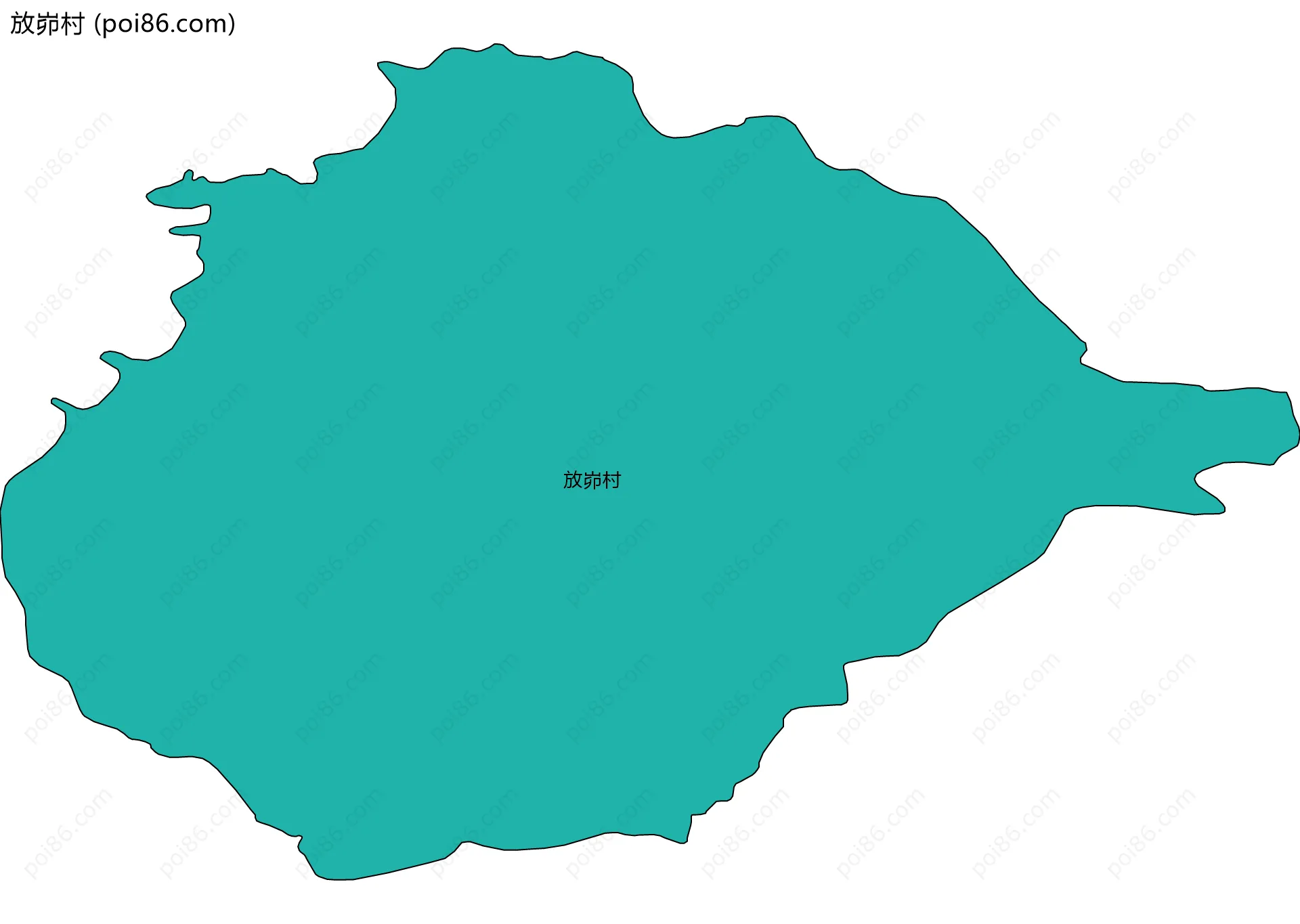 放峁村边界地图