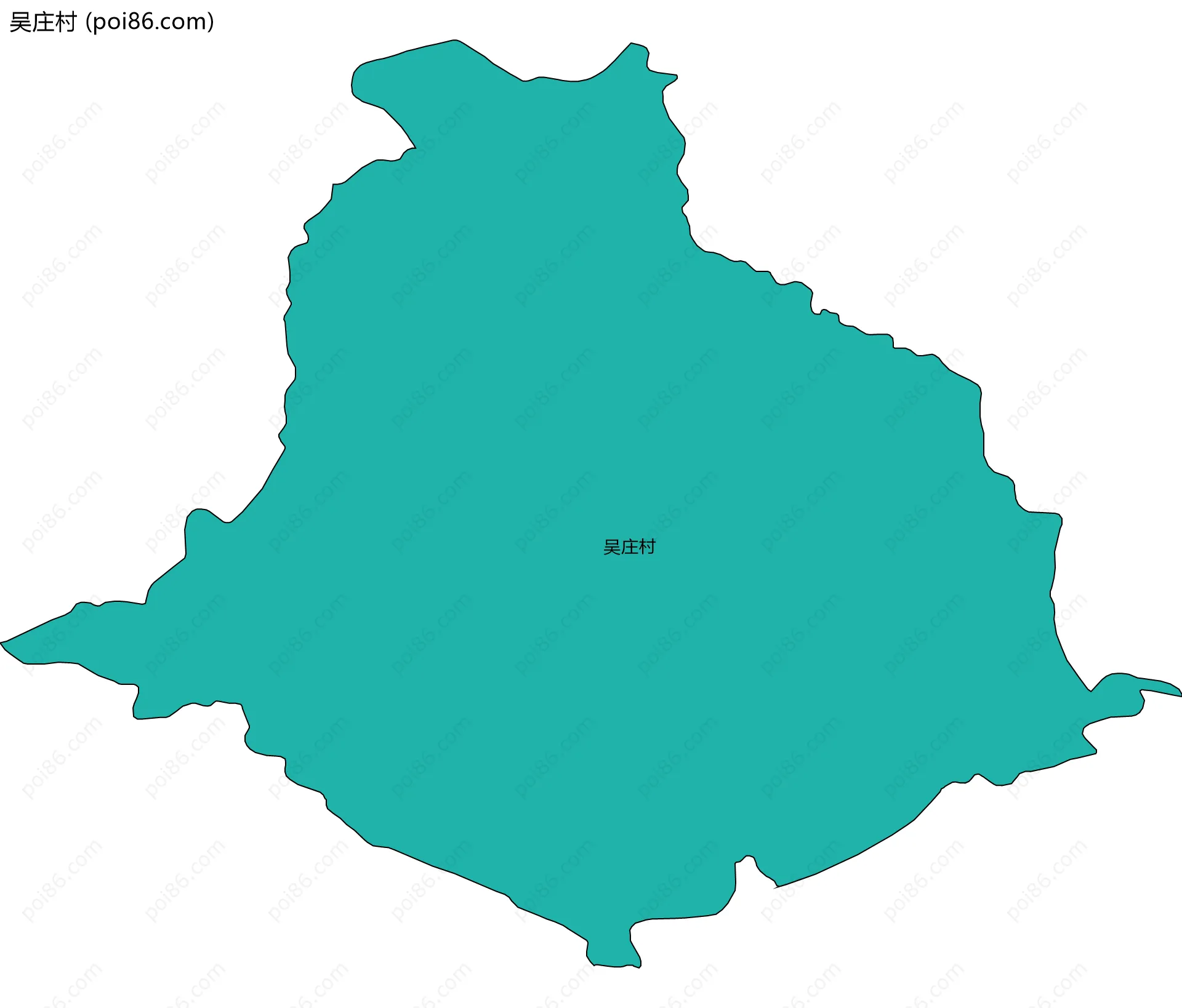 吴庄村边界地图