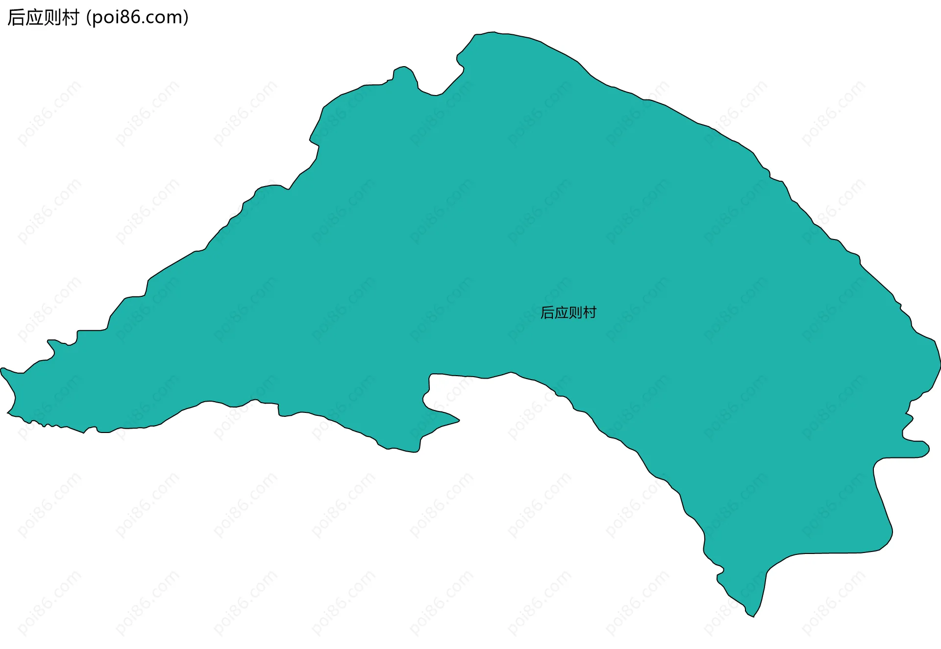后应则村边界地图