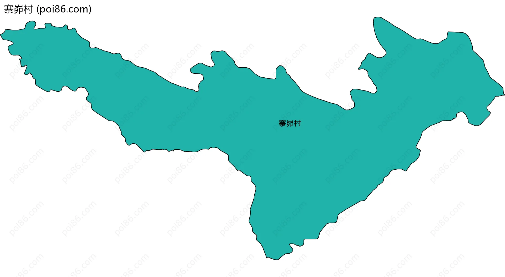 寨峁村边界地图