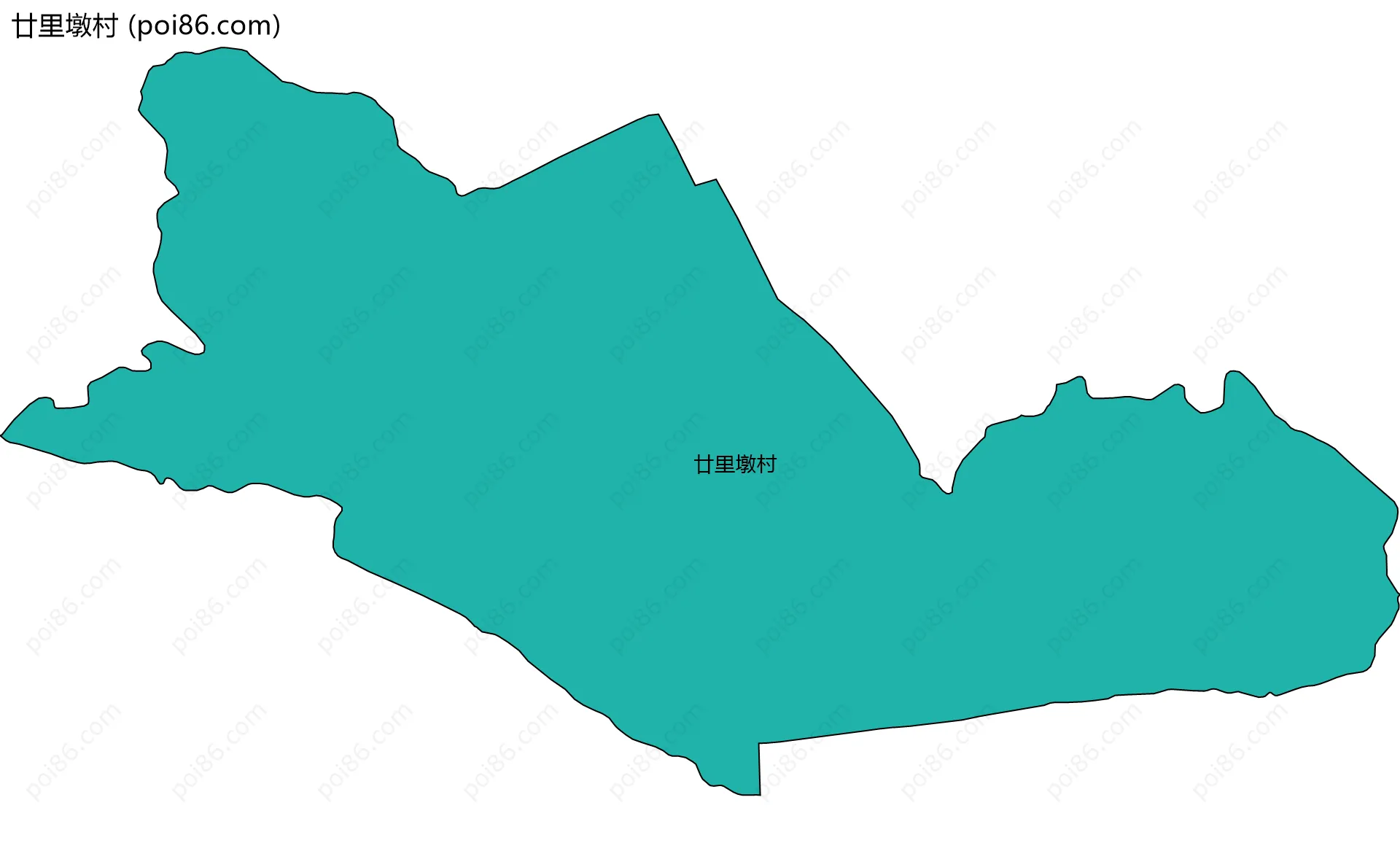 廿里墩村边界地图