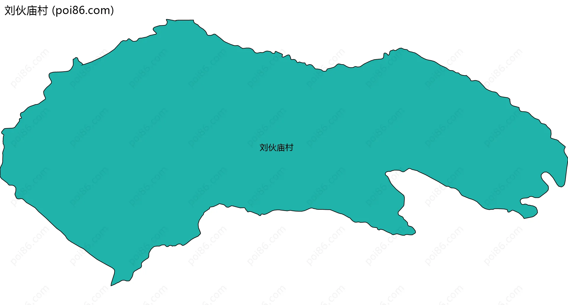 刘伙庙村边界地图