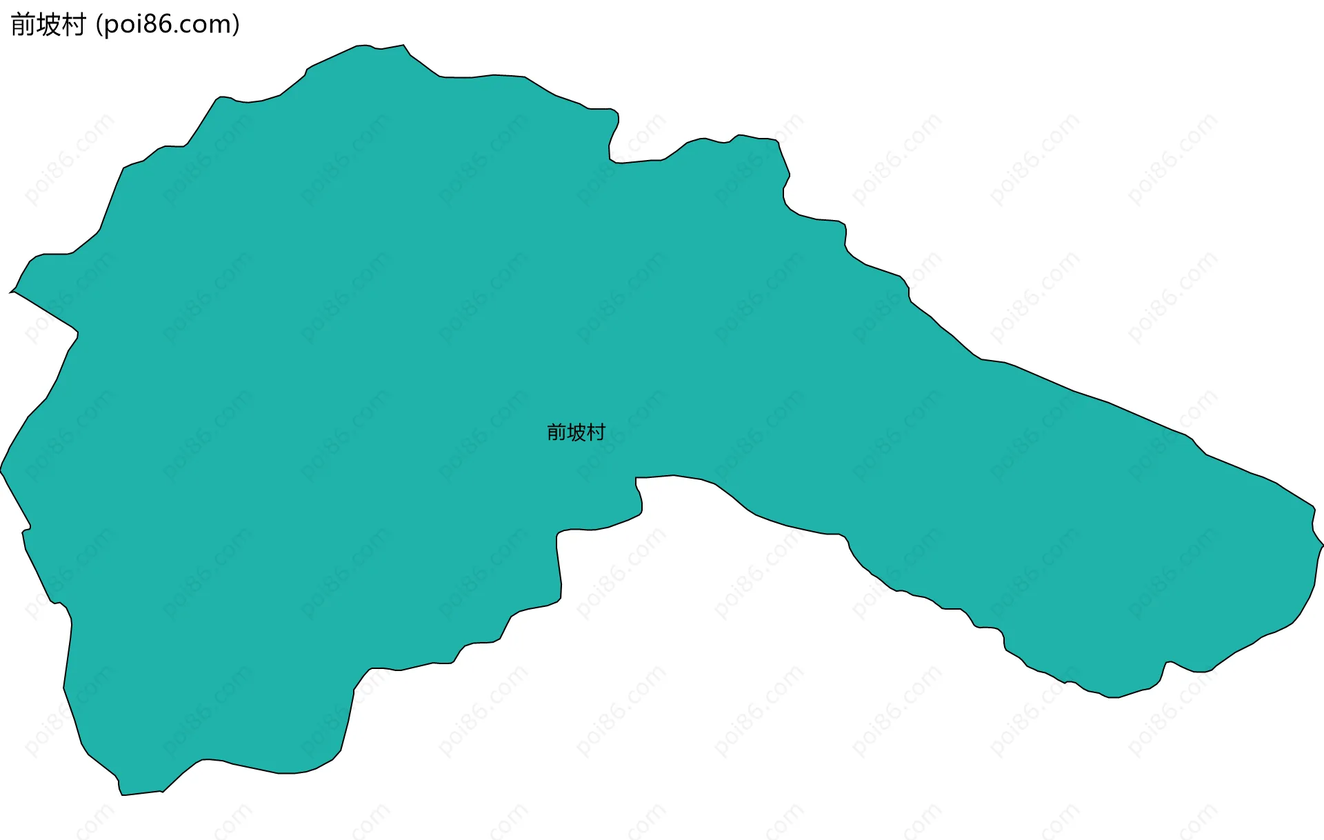前坡村边界地图