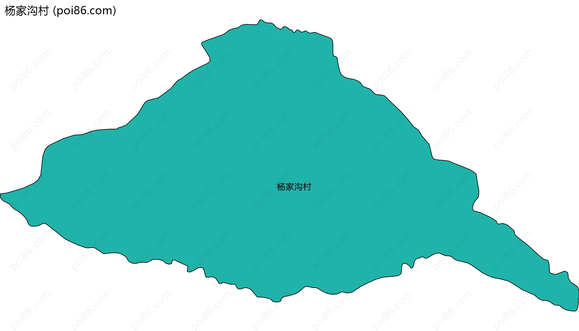 杨家沟村边界地图