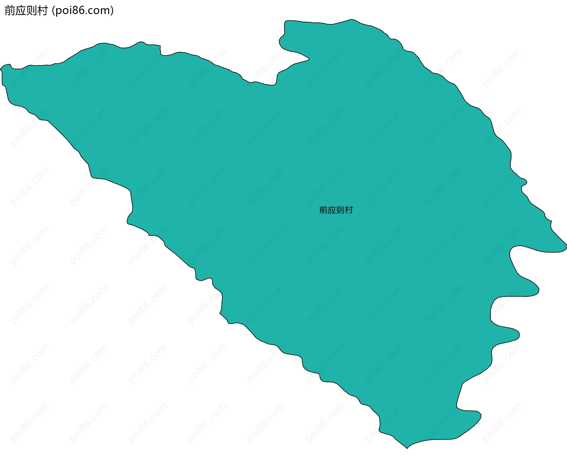 前应则村边界地图
