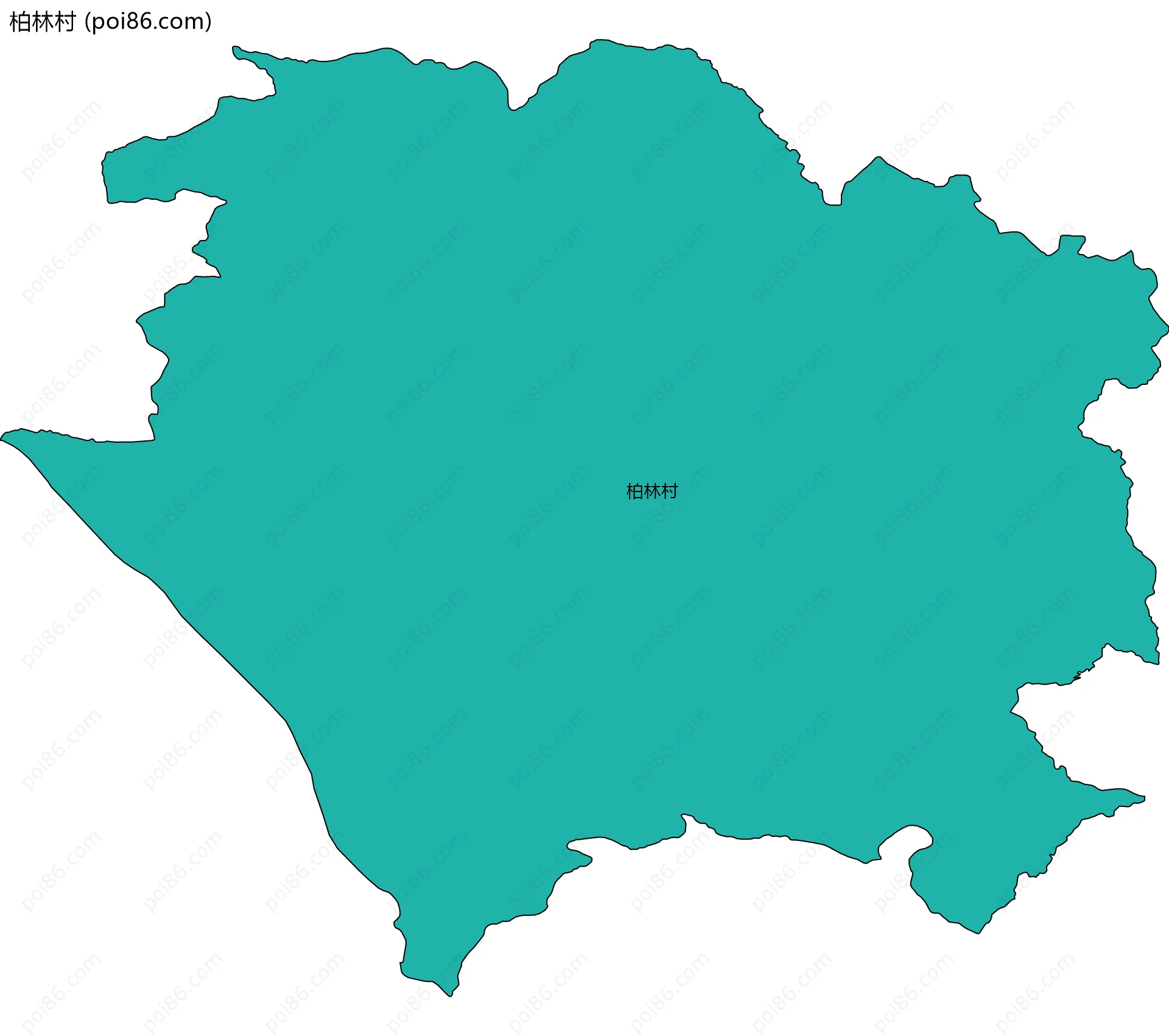 柏林村边界地图