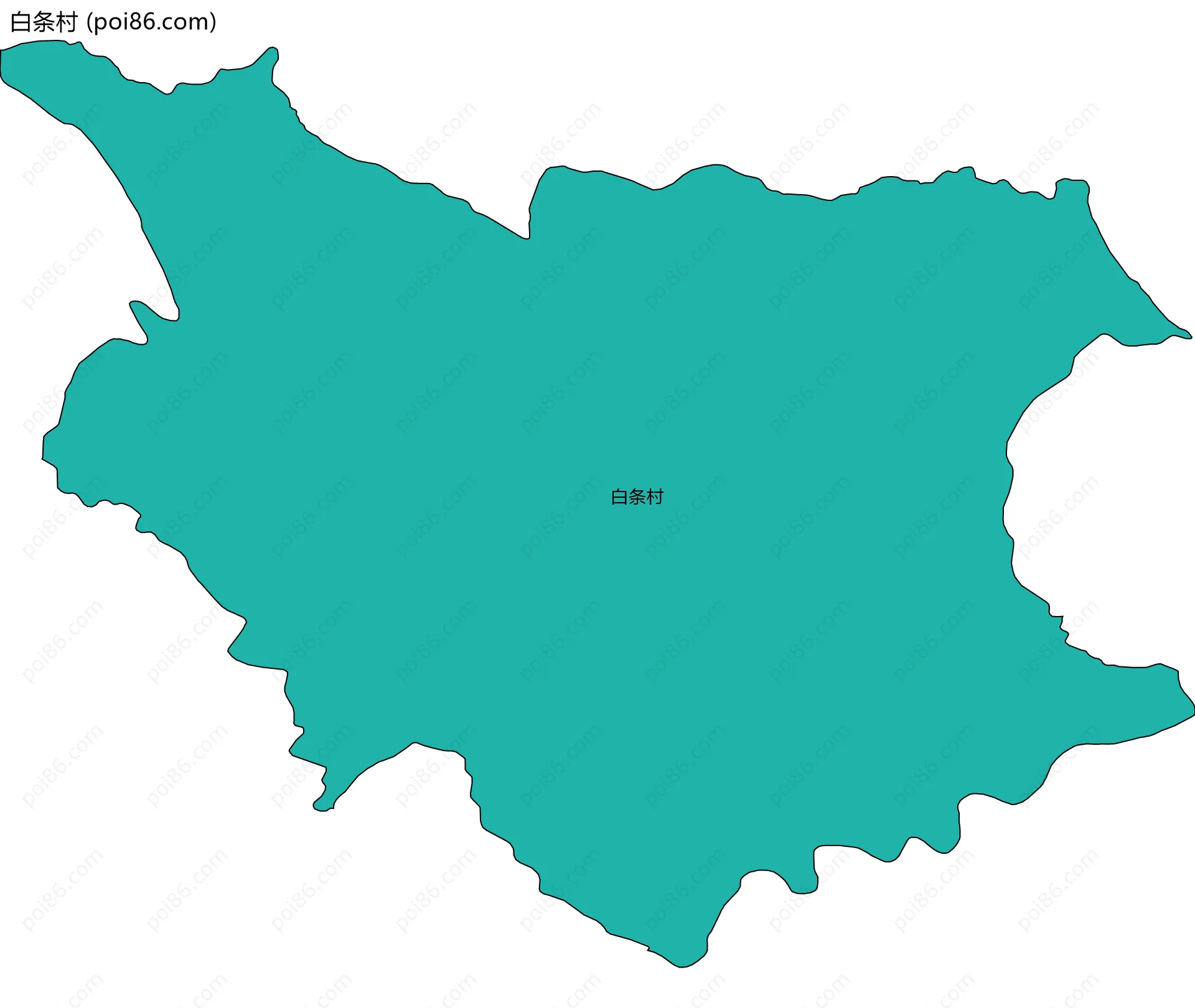 白条村边界地图