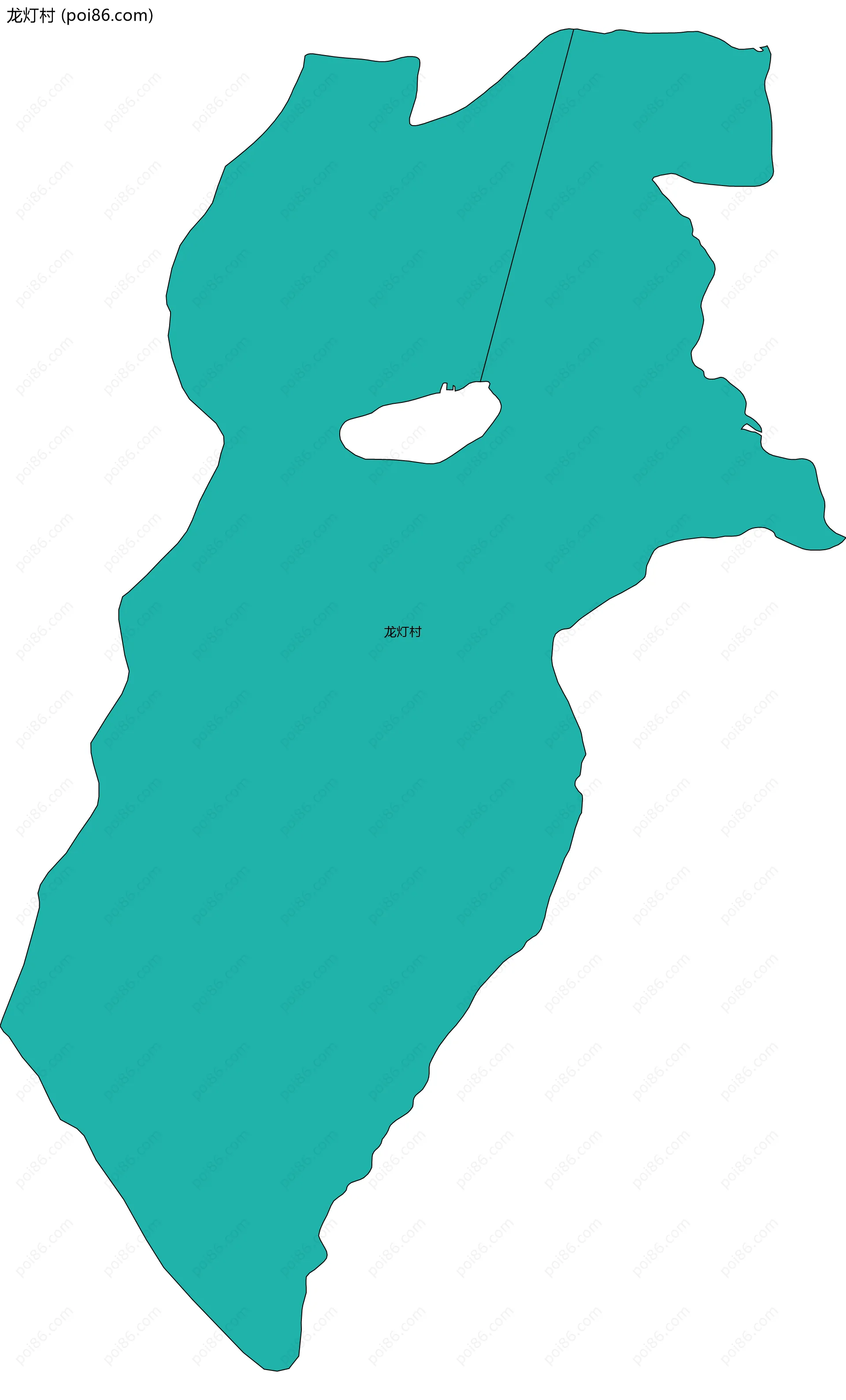 龙灯村边界地图