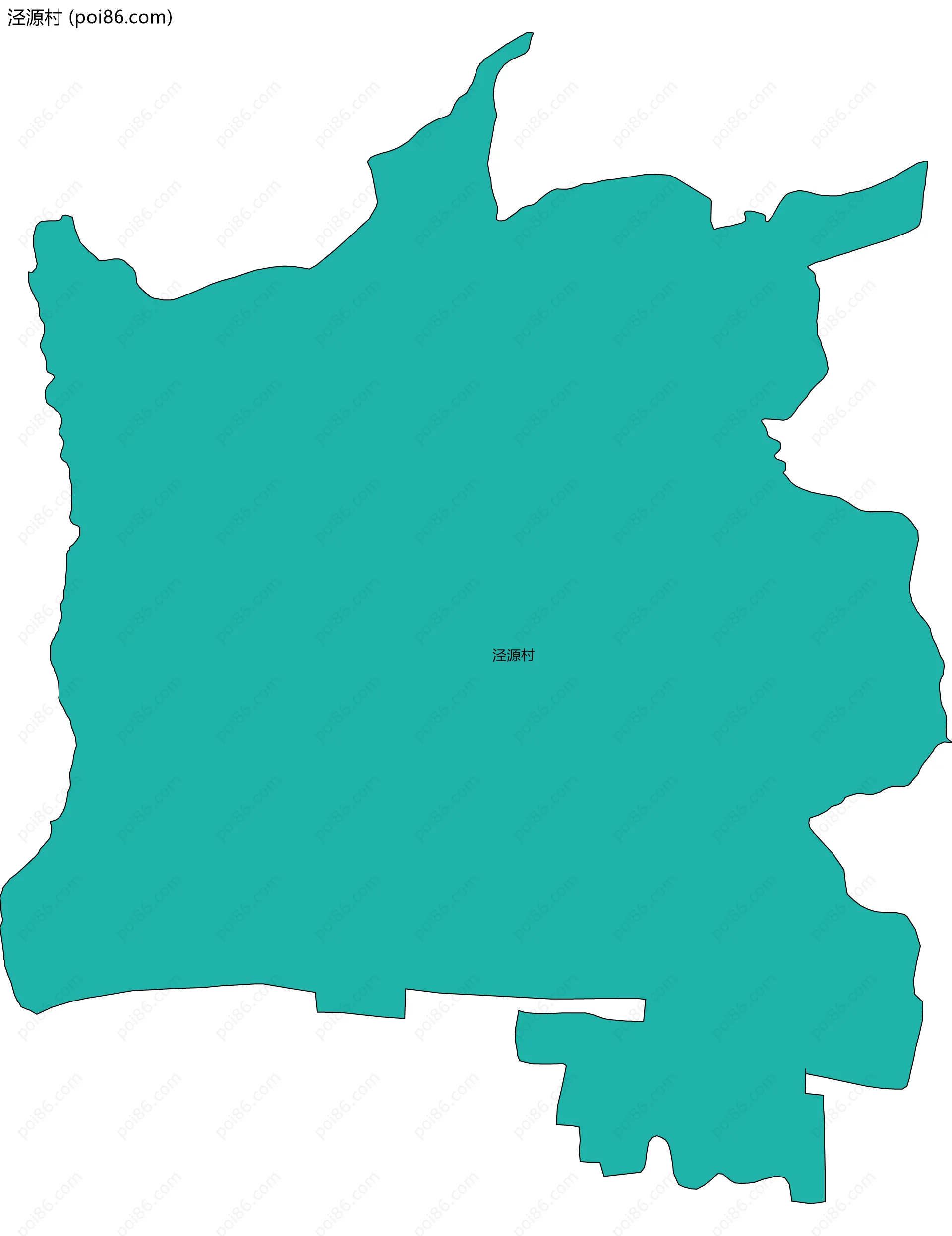 泾源村边界地图