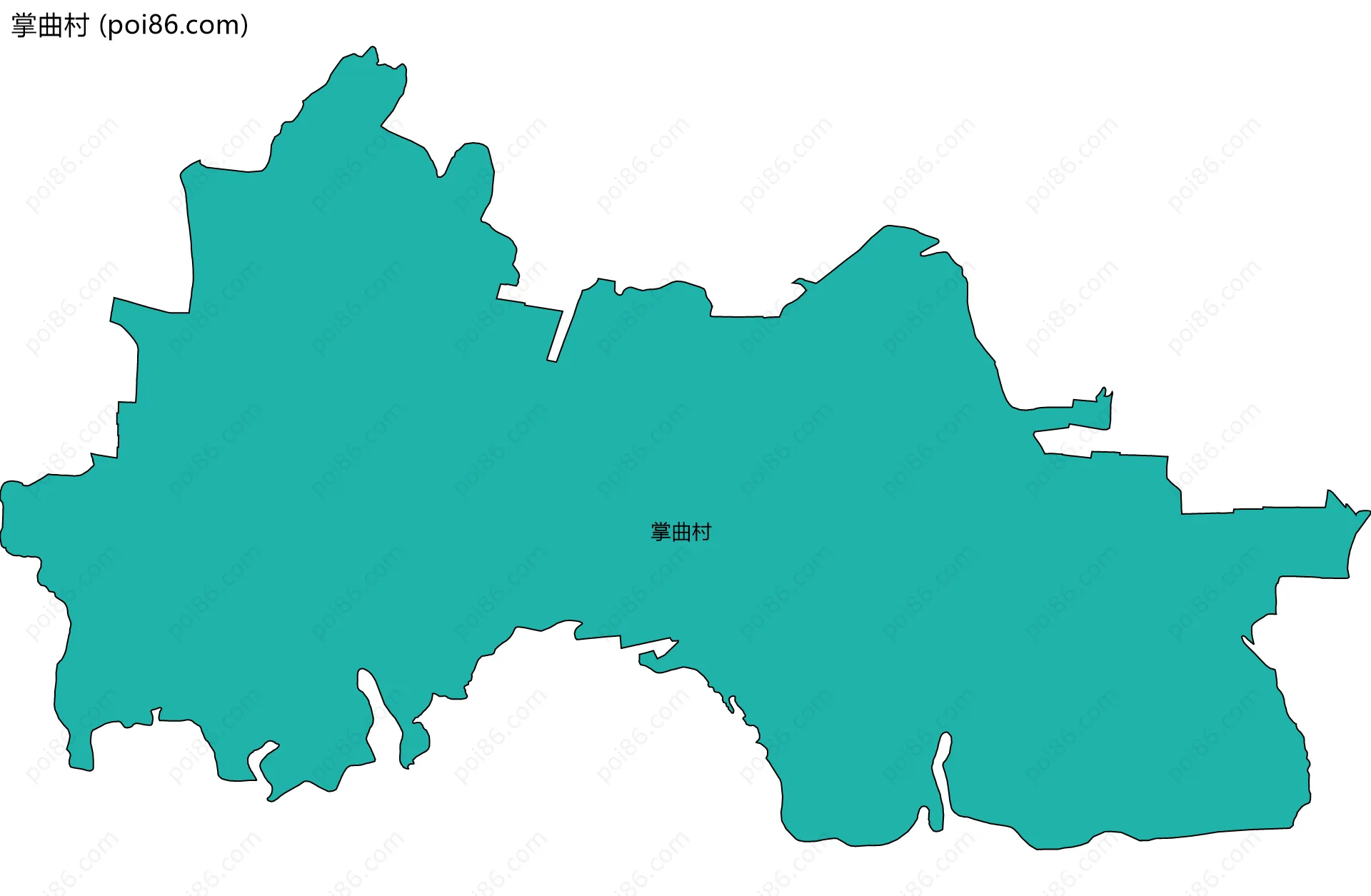 掌曲村边界地图