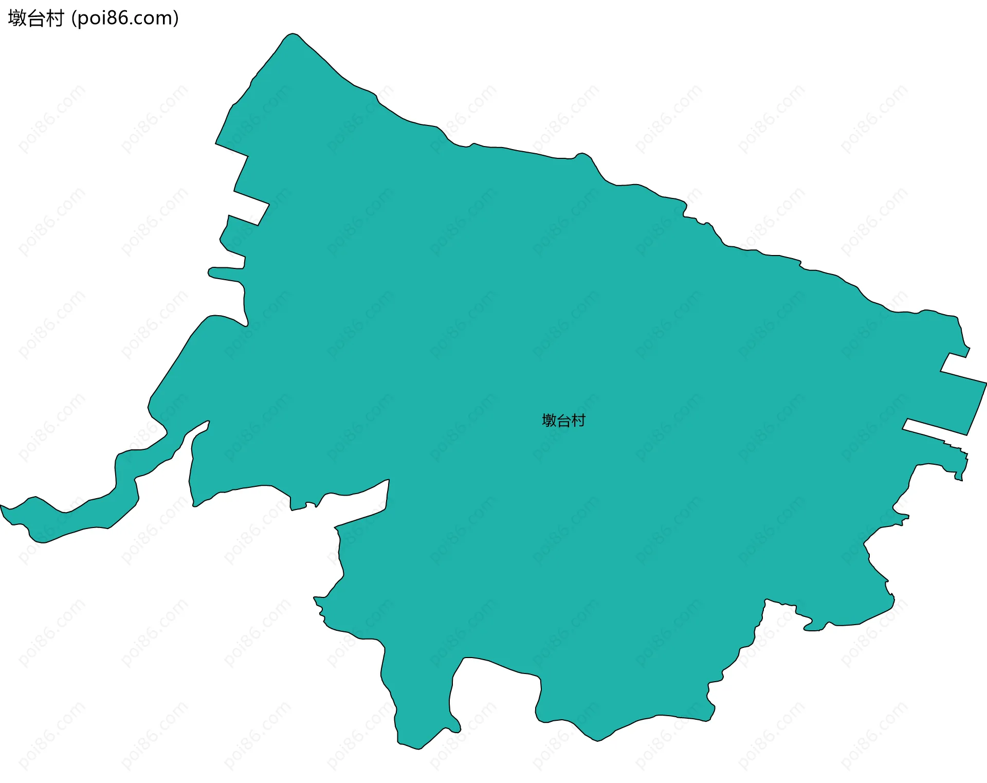 墩台村边界地图