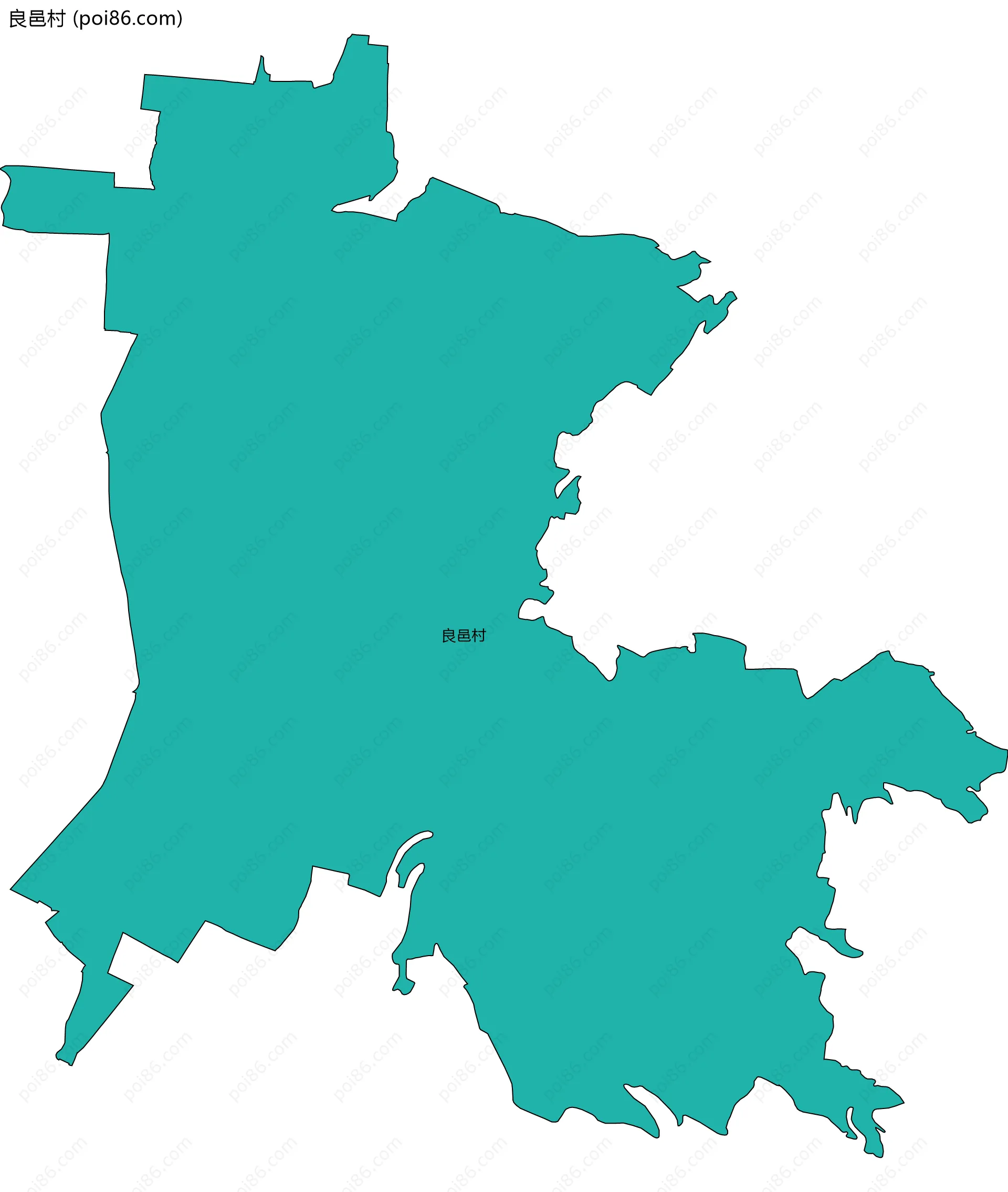 良邑村边界地图
