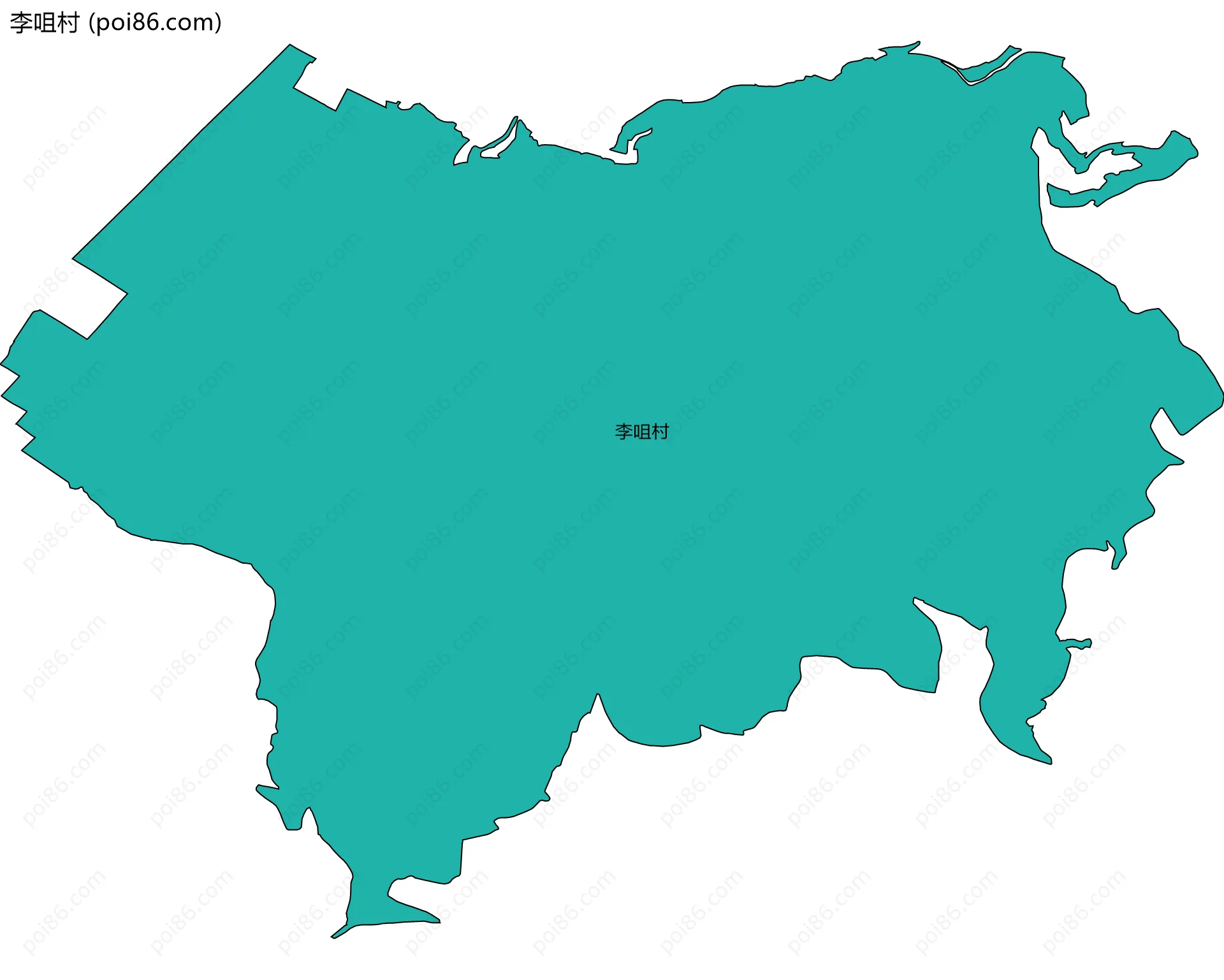 李咀村边界地图