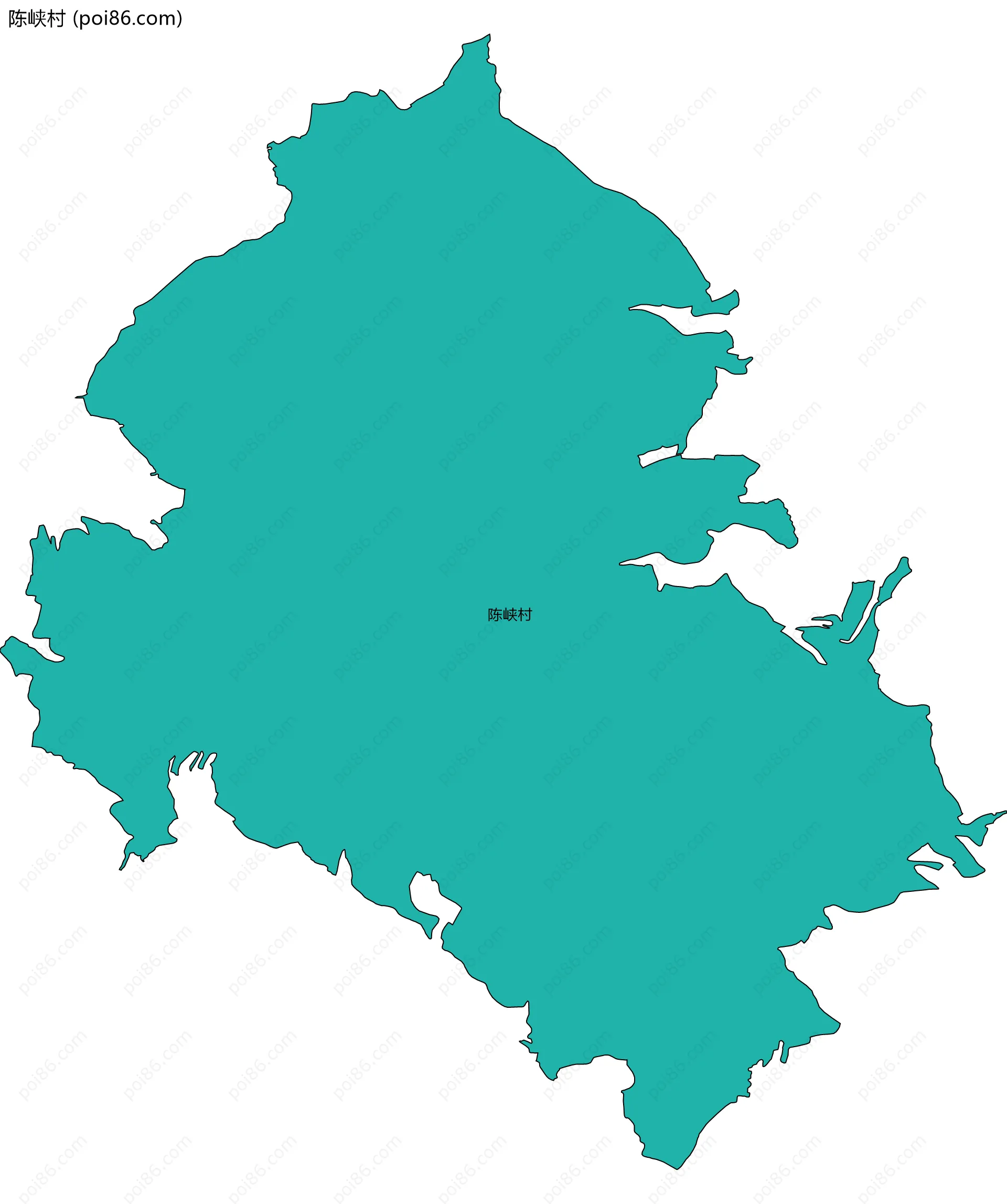 陈峡村边界地图