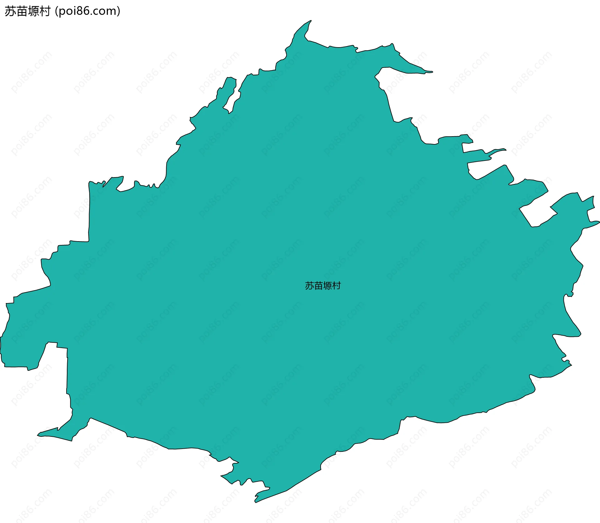 苏苗塬村边界地图