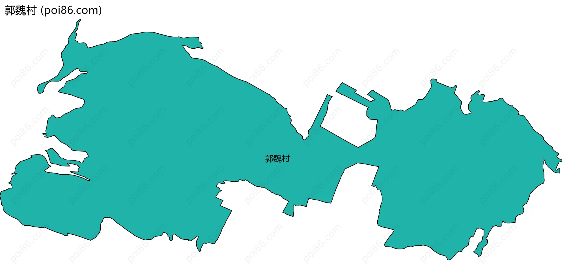 郭魏村边界地图