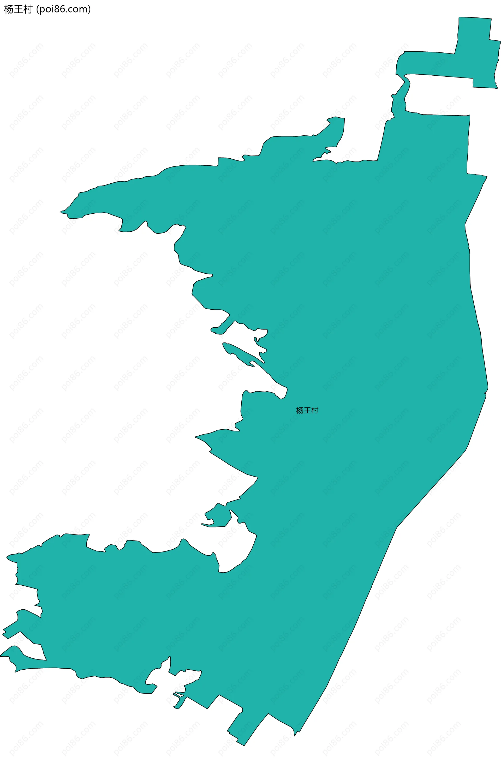 杨王村边界地图