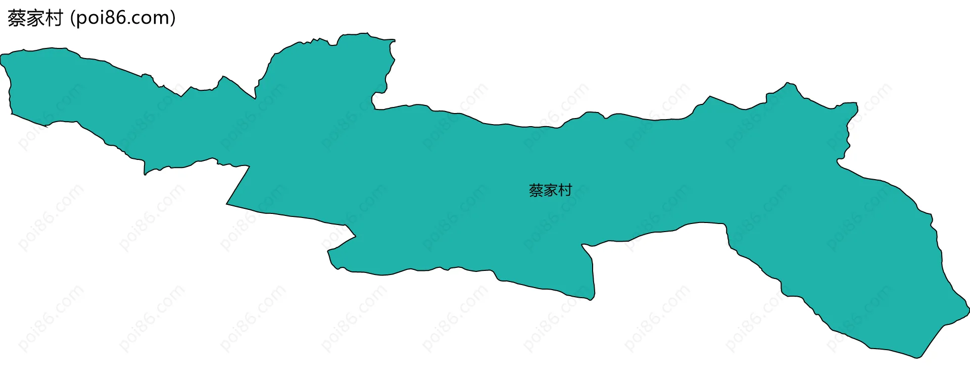 蔡家村边界地图
