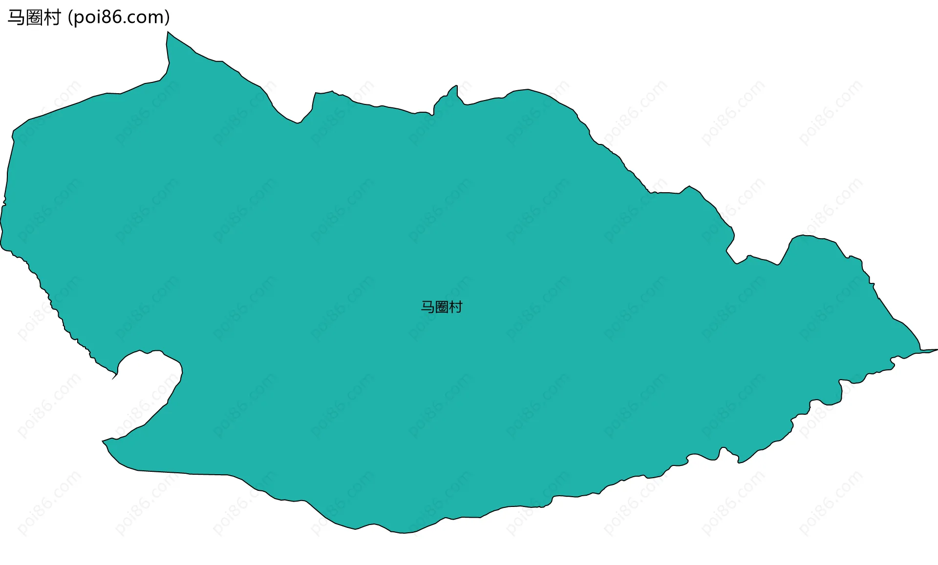 马圈村边界地图