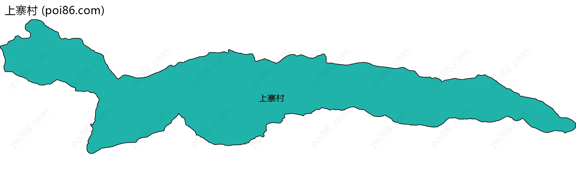 上寨村边界地图