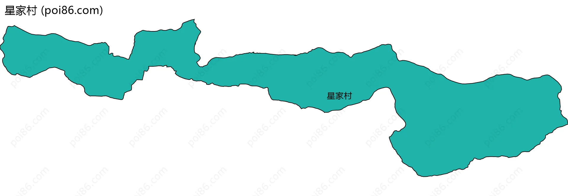 星家村边界地图