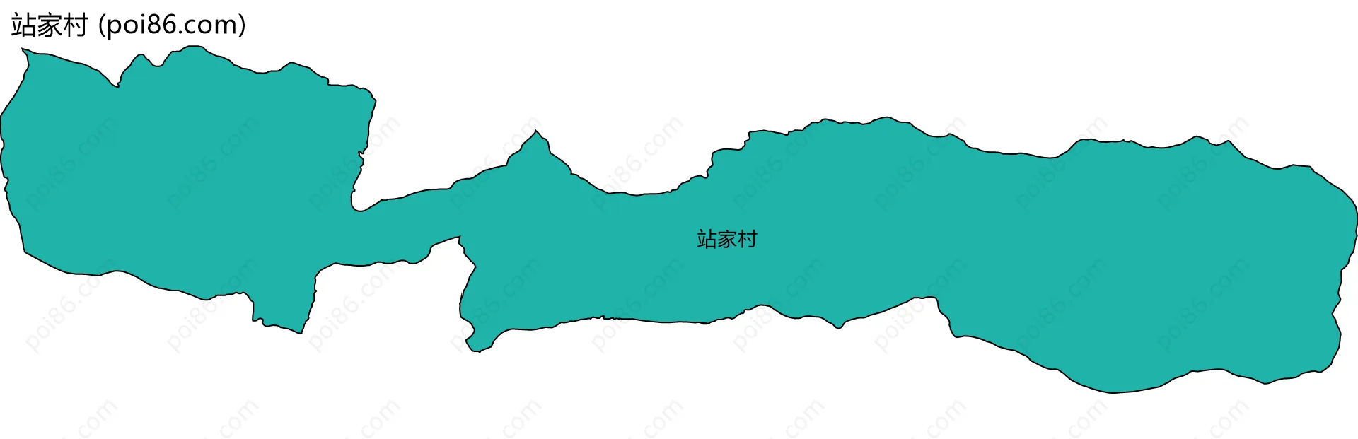 站家村边界地图