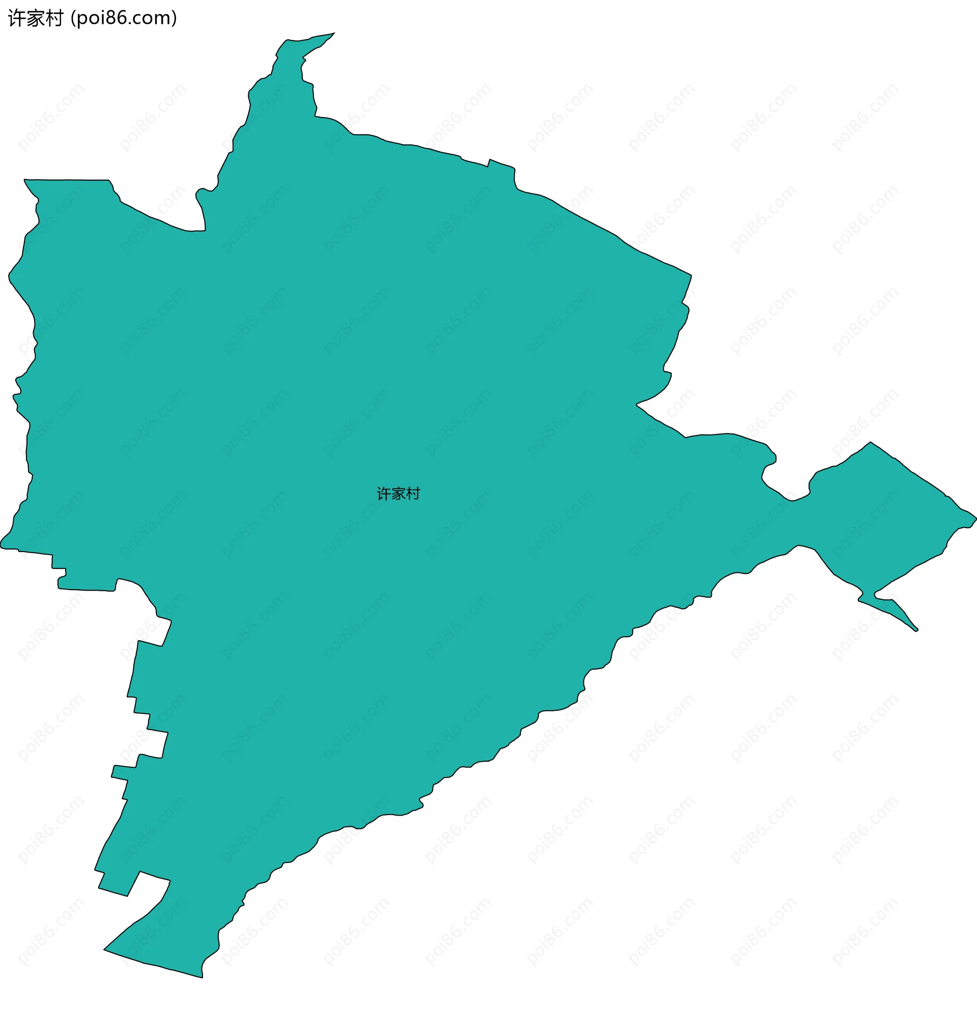 许家村边界地图
