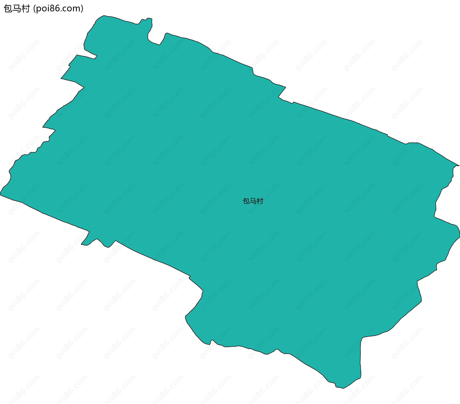 包马村边界地图