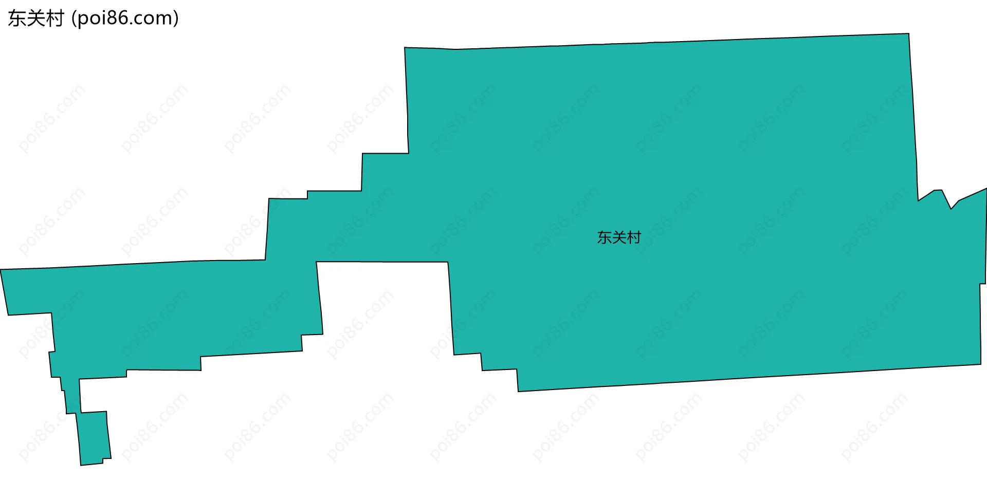 东关村边界地图