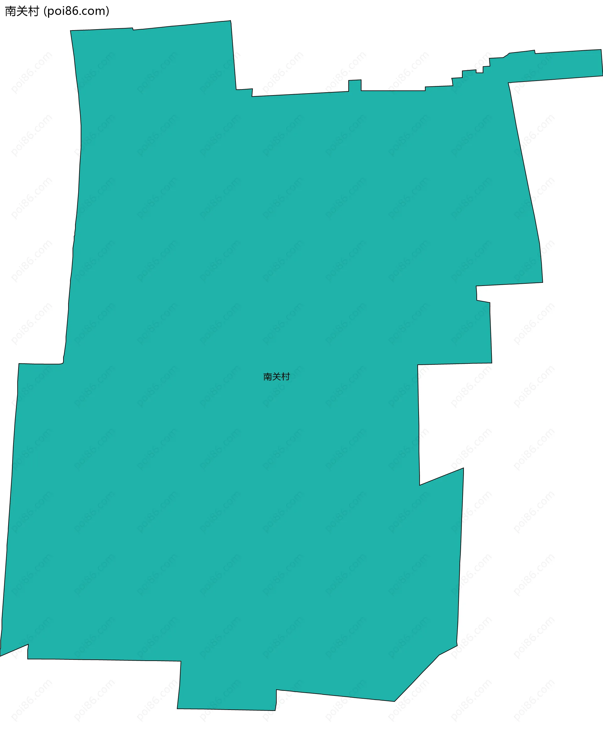 南关村边界地图