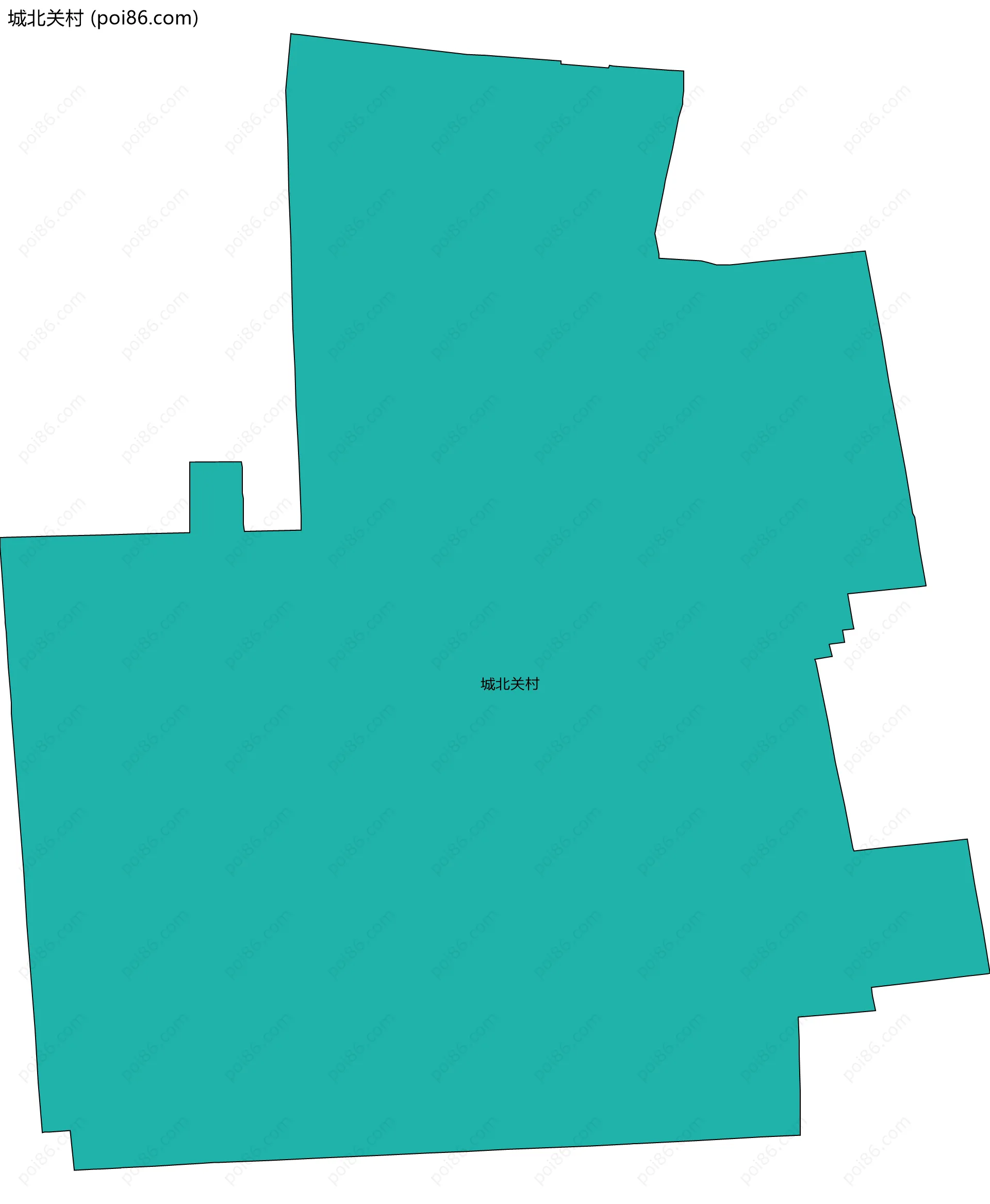城北关村边界地图