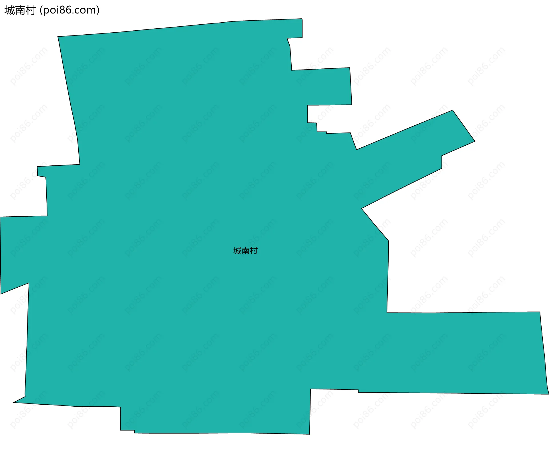 城南村边界地图