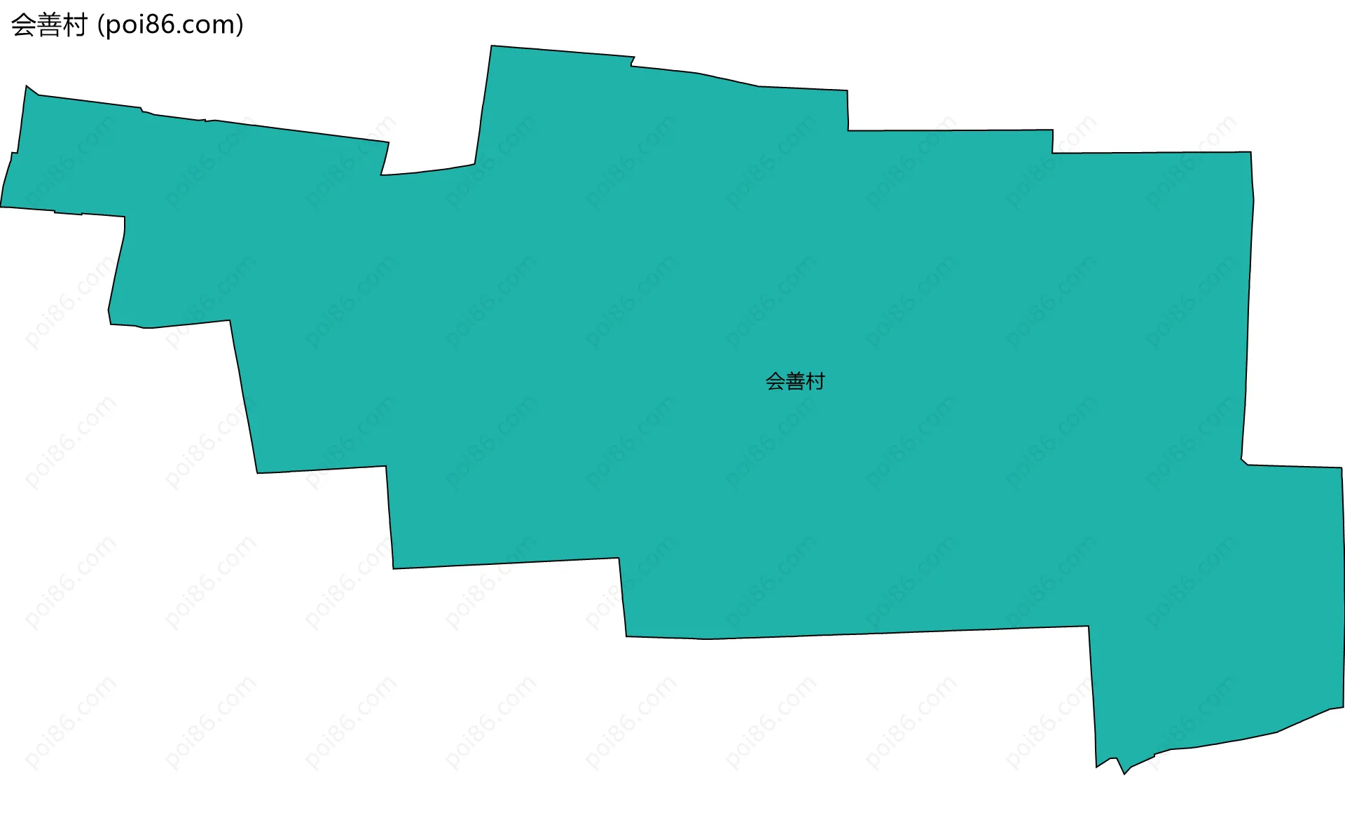 会善村边界地图