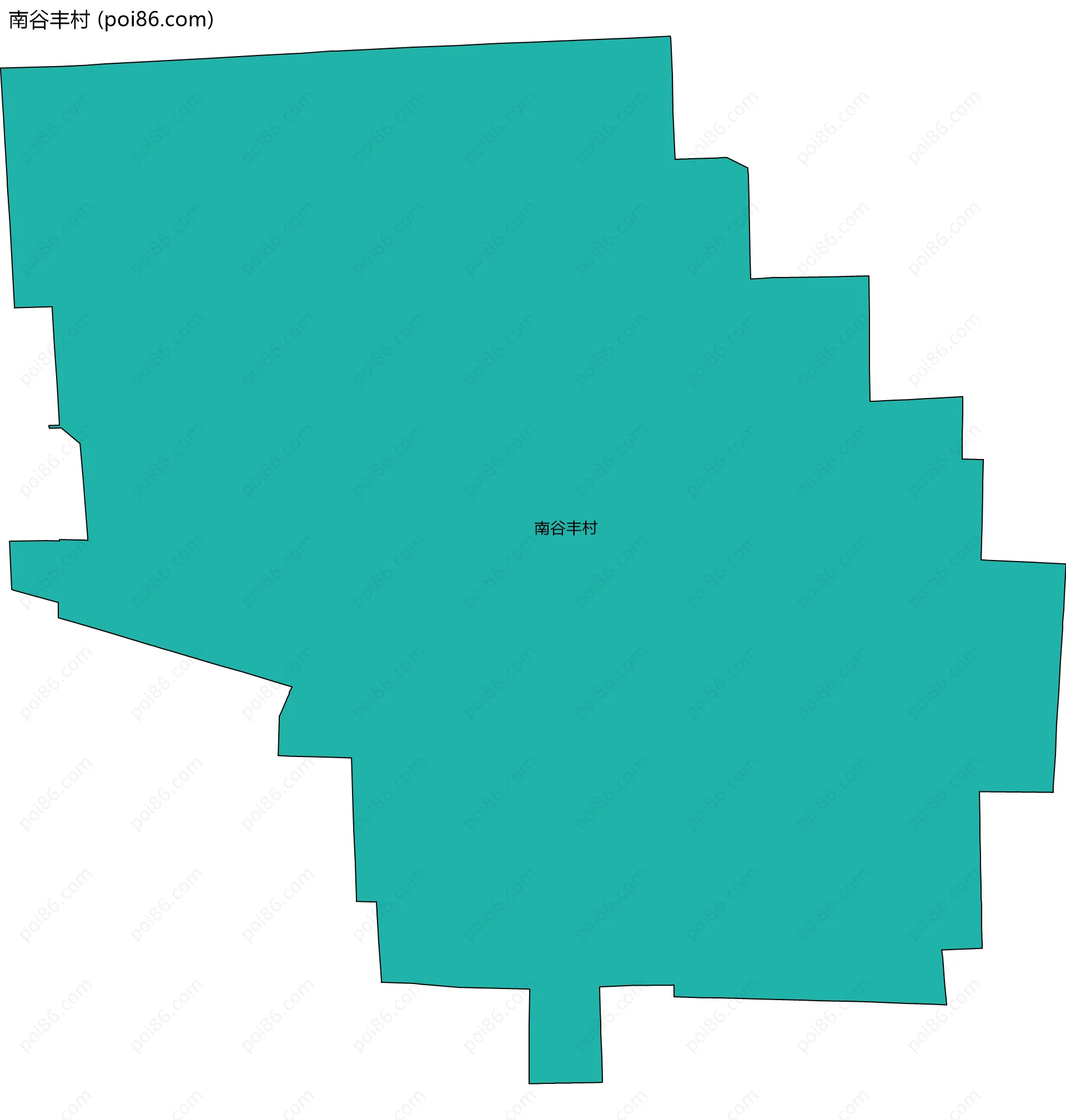 南谷丰村边界地图