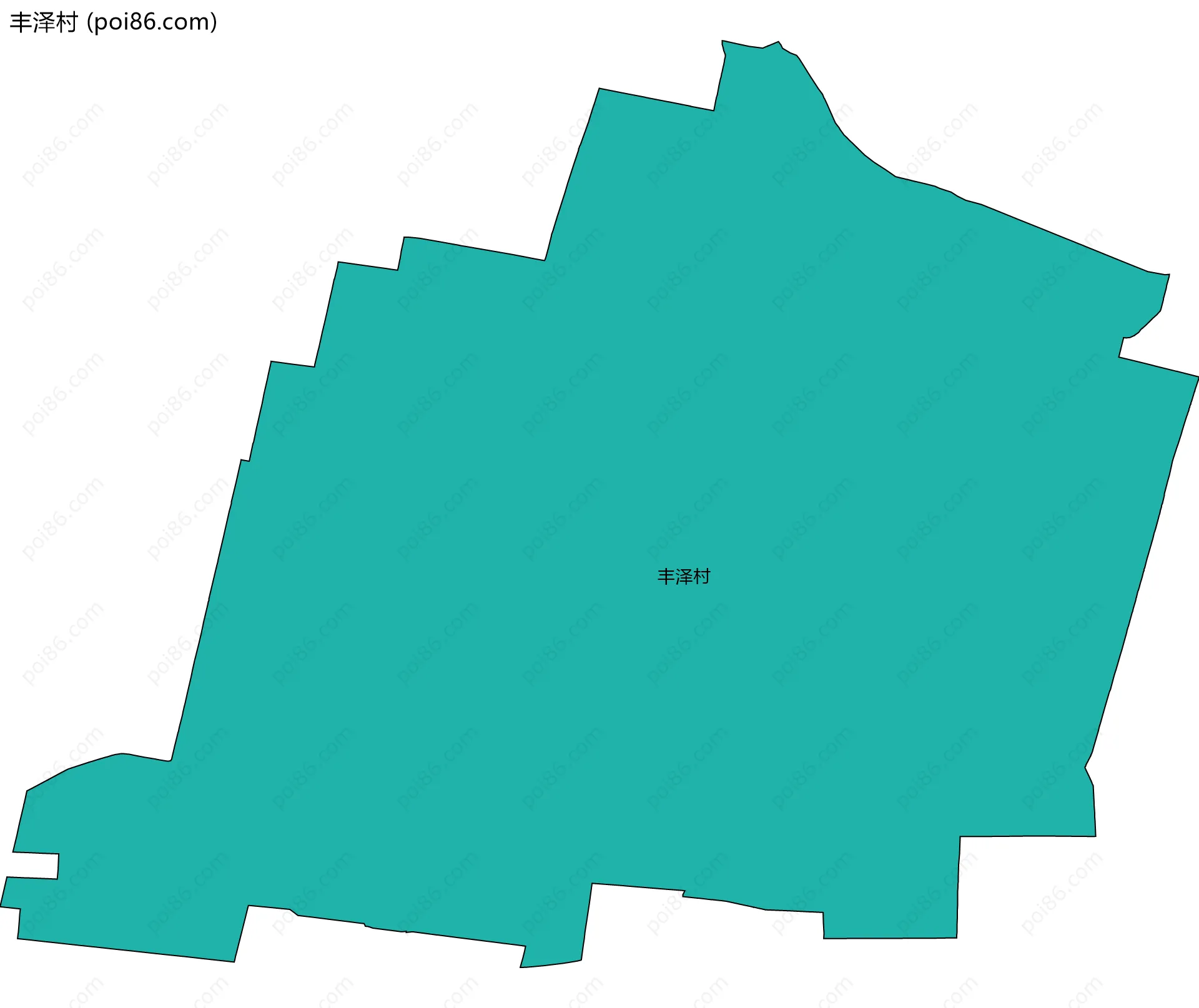 丰泽村边界地图