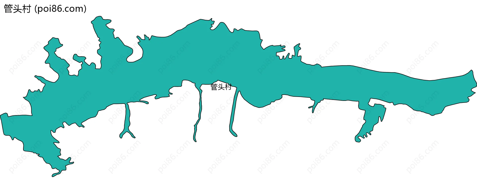 管头村边界地图