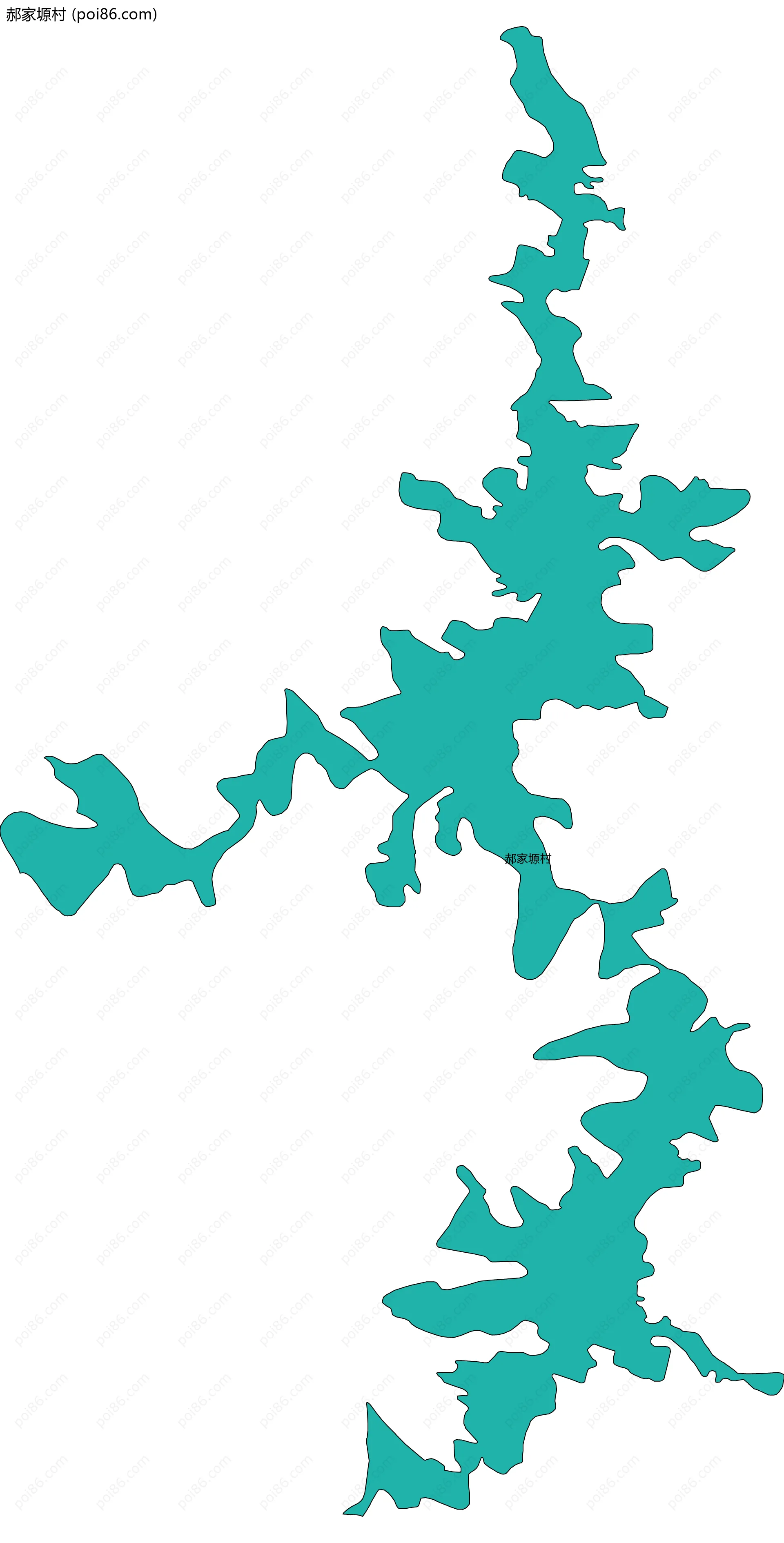 郝家塬村边界地图