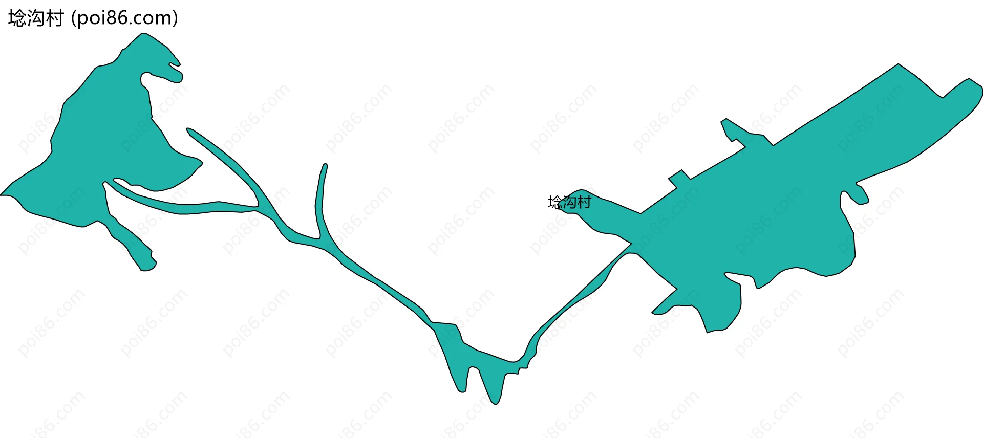 埝沟村边界地图