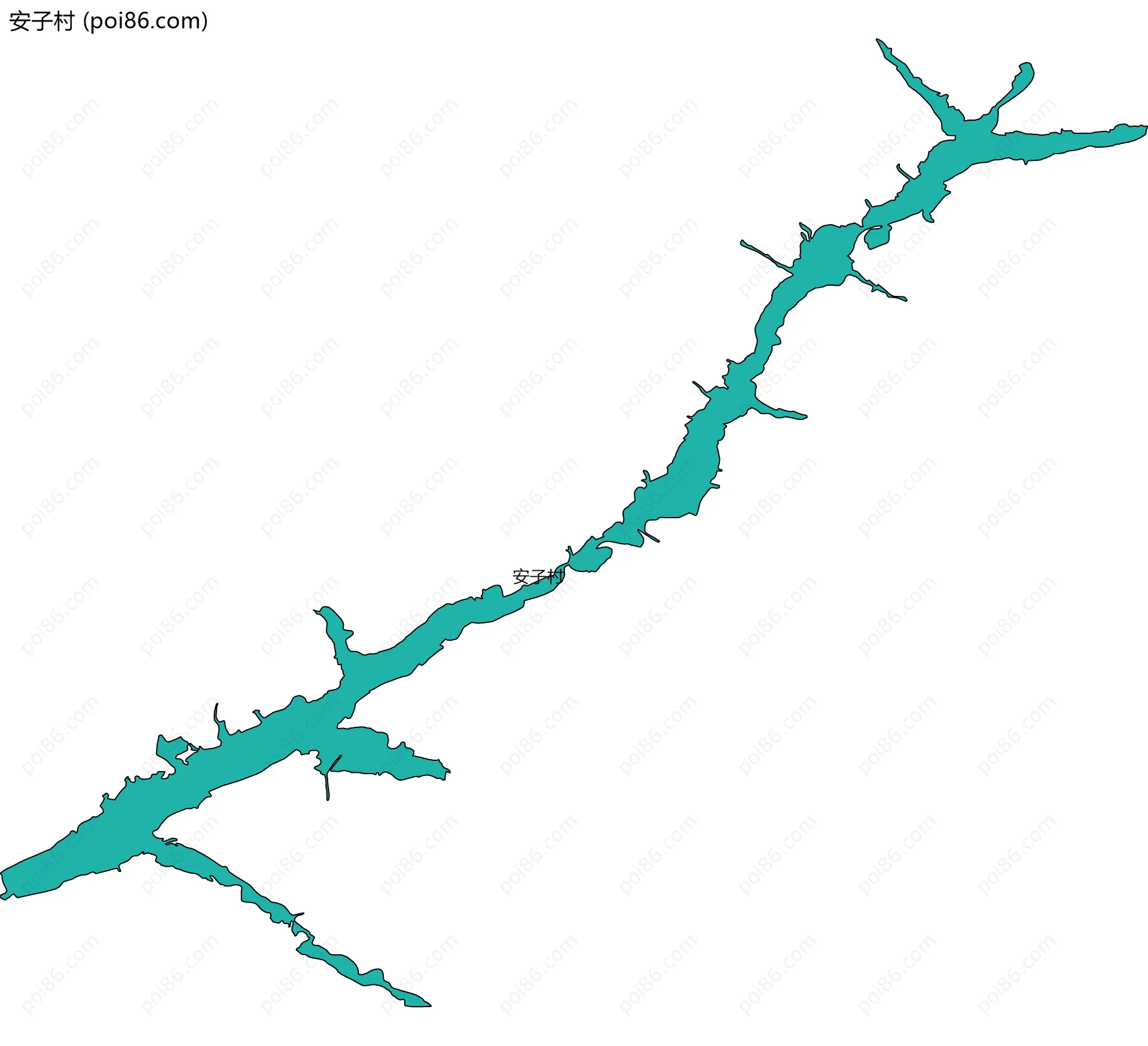 安子村边界地图