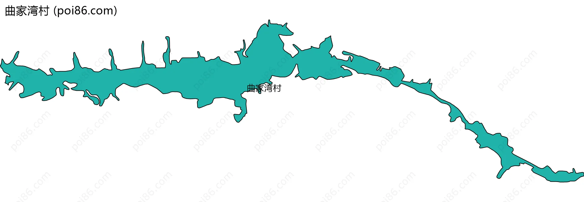 曲家湾村边界地图