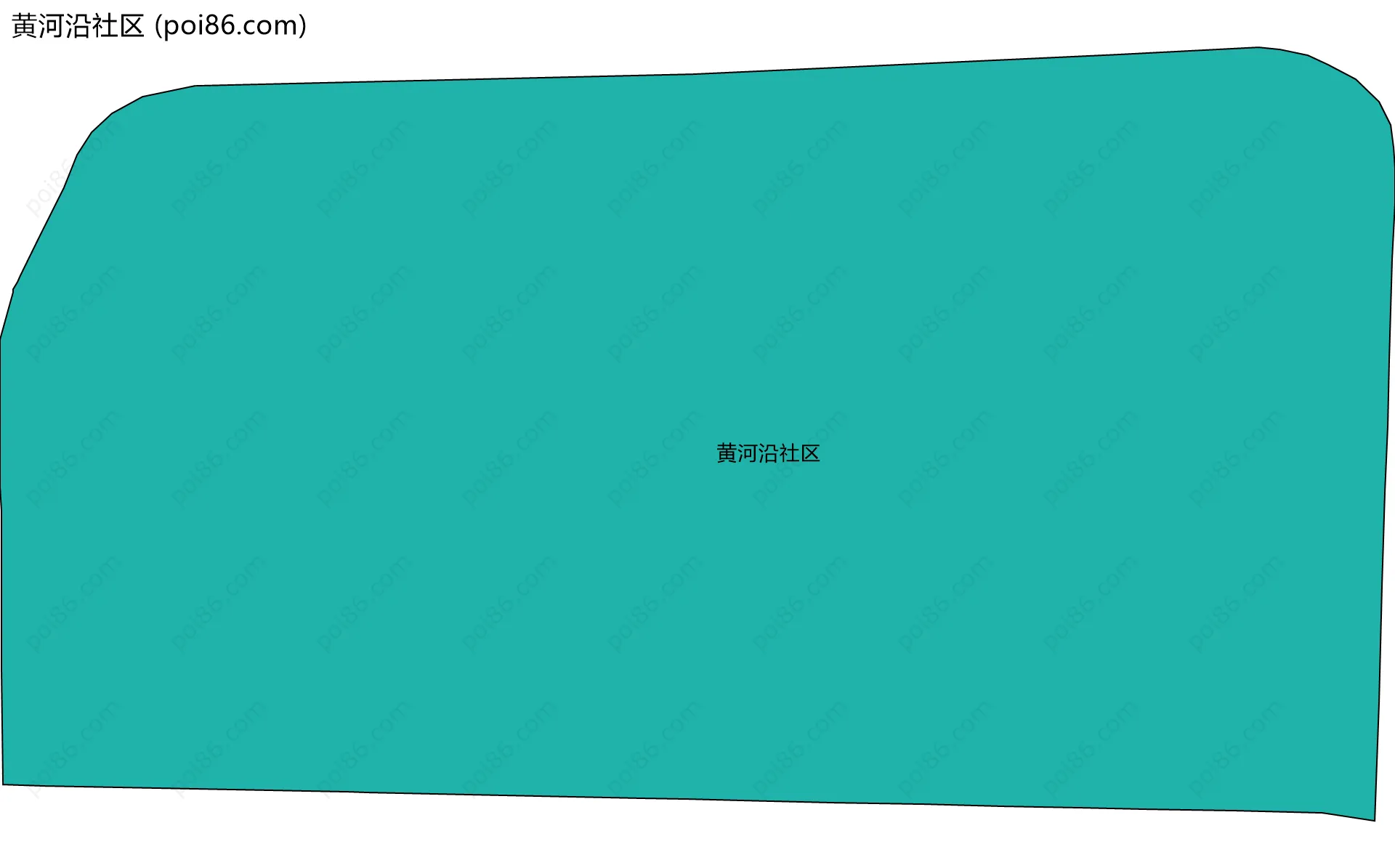 黄河沿社区边界地图