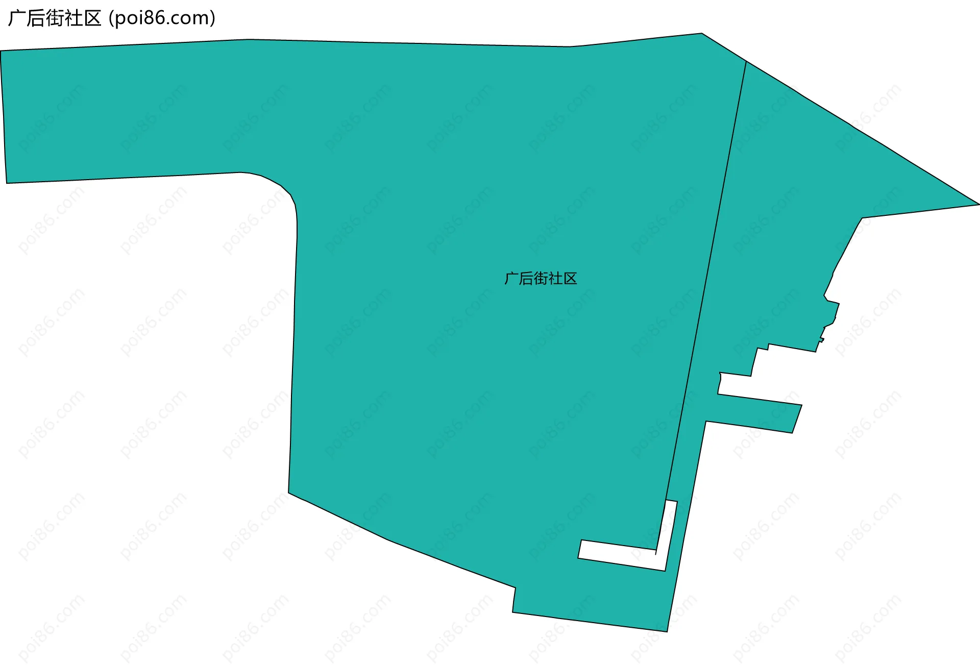 广后街社区边界地图