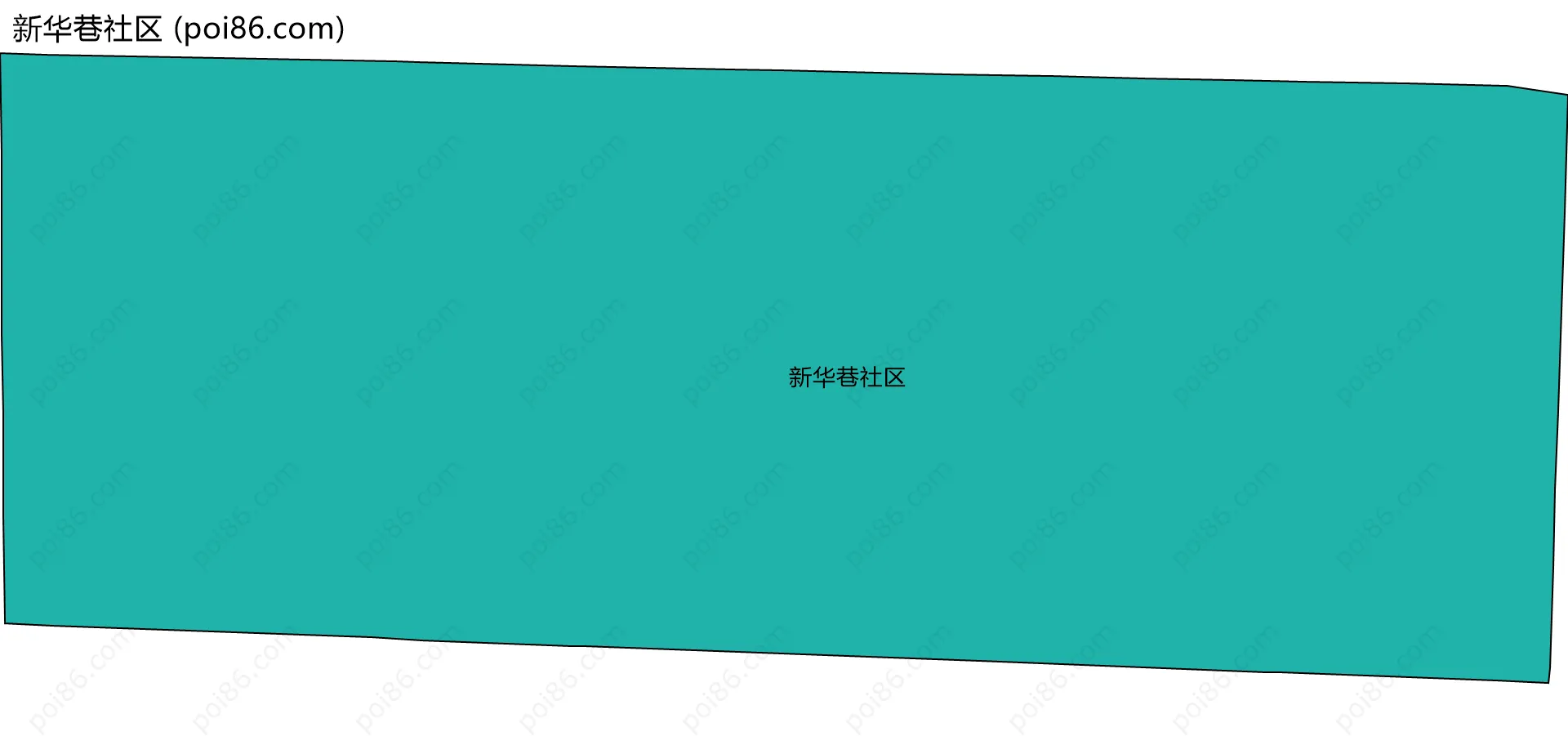 新华巷社区边界地图