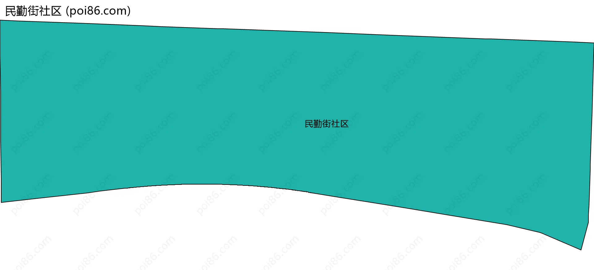 民勤街社区边界地图