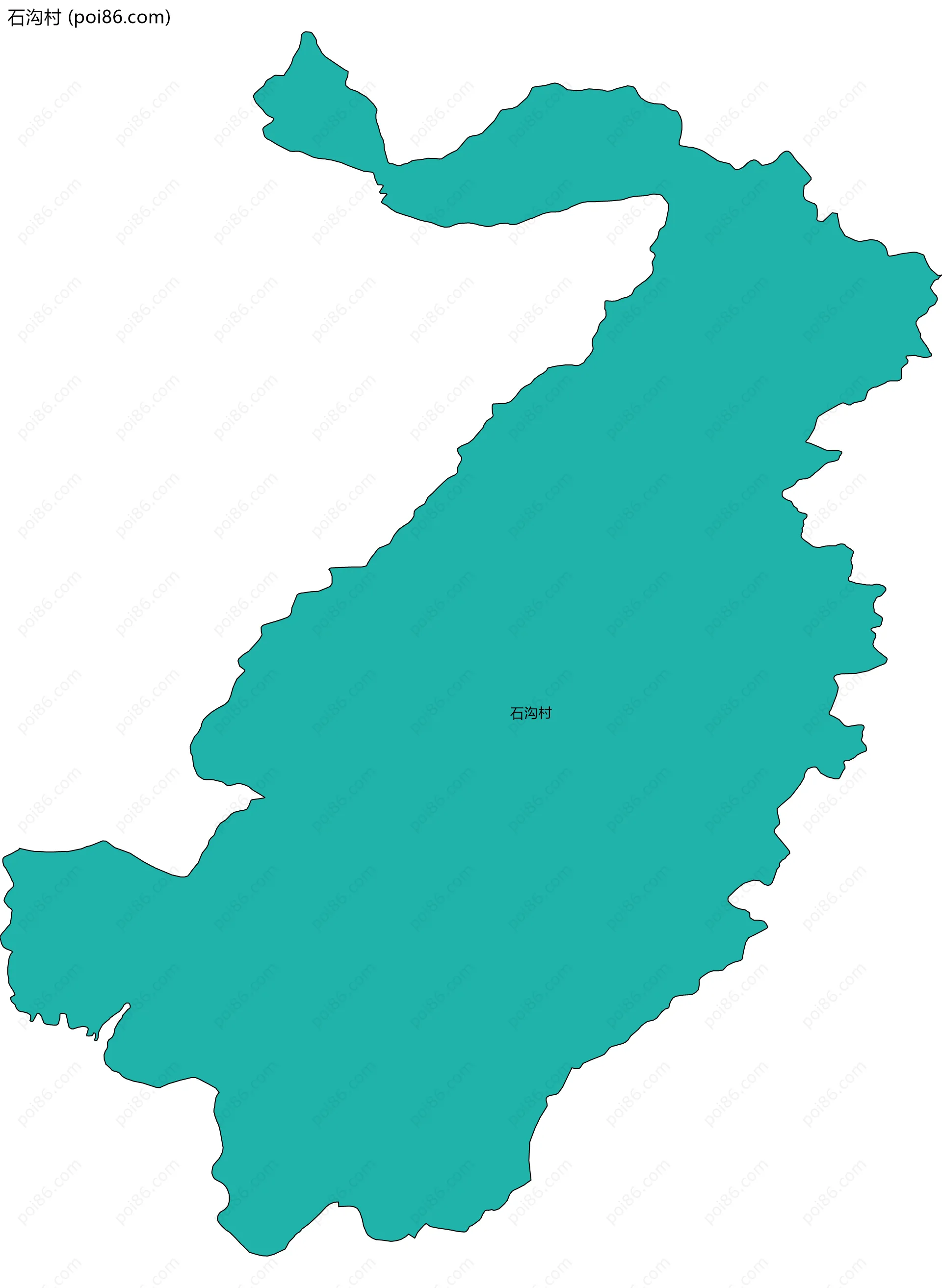 石沟村边界地图